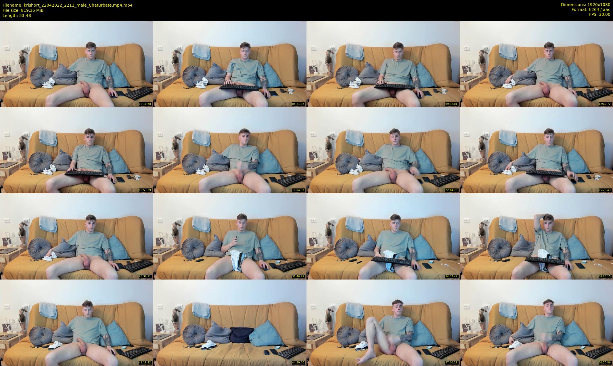 krishort — 54 minute Chaturbate male cam show recording, 1080p, Apr 22, 2022