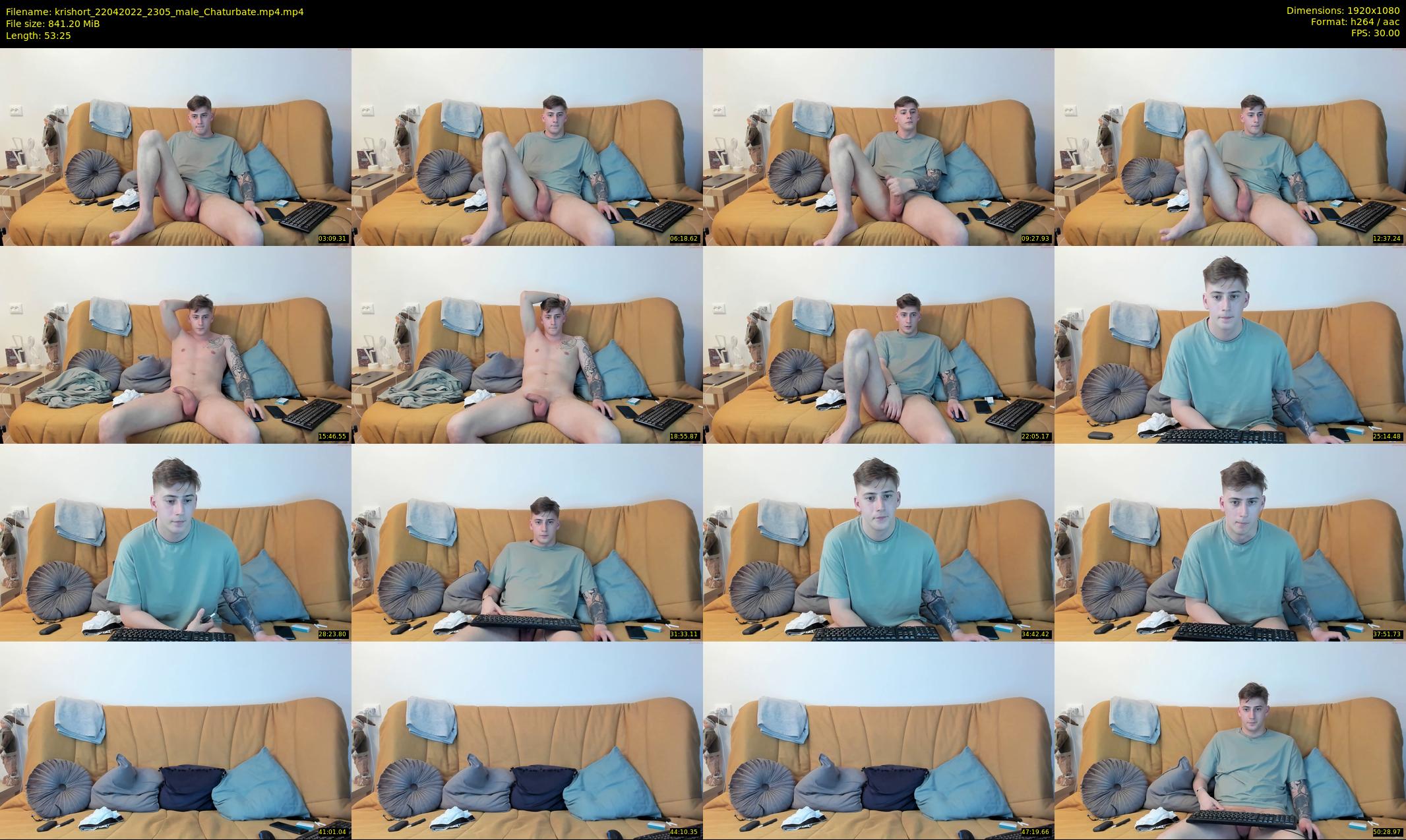 krishort — 54 minute Chaturbate male cam show recording, 1080p, Apr 22, 2022