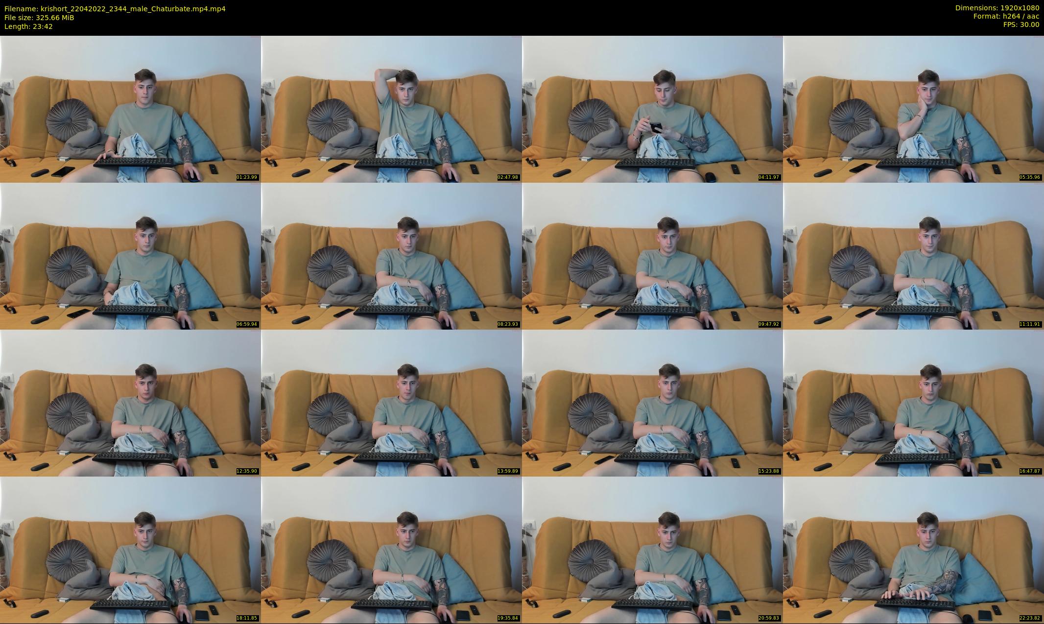 krishort — 24 minute Chaturbate male cam show recording, 1080p, Apr 22, 2022