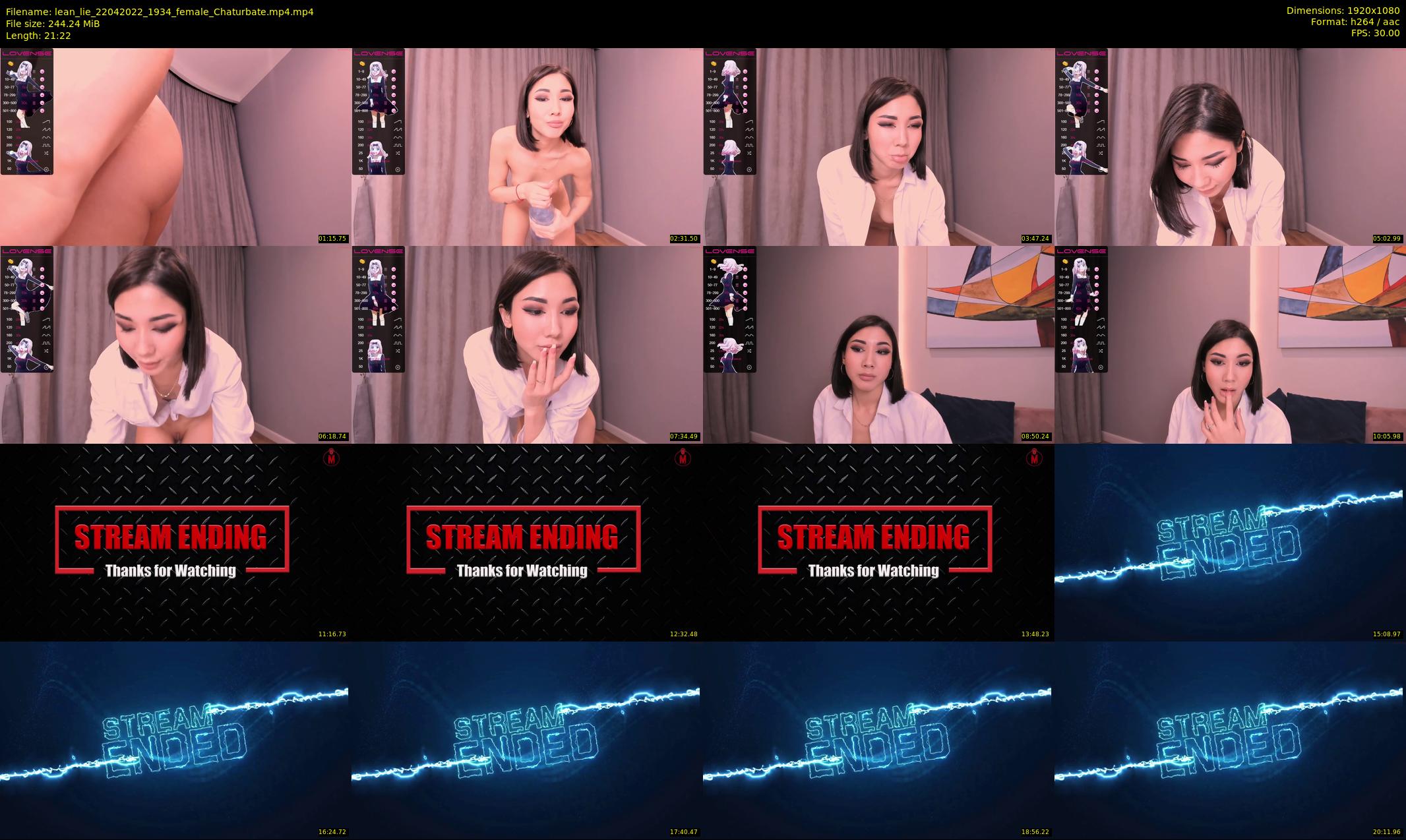 lean_lie — 22 minute Chaturbate female cam show recording, 1080p, Apr 22, 2022