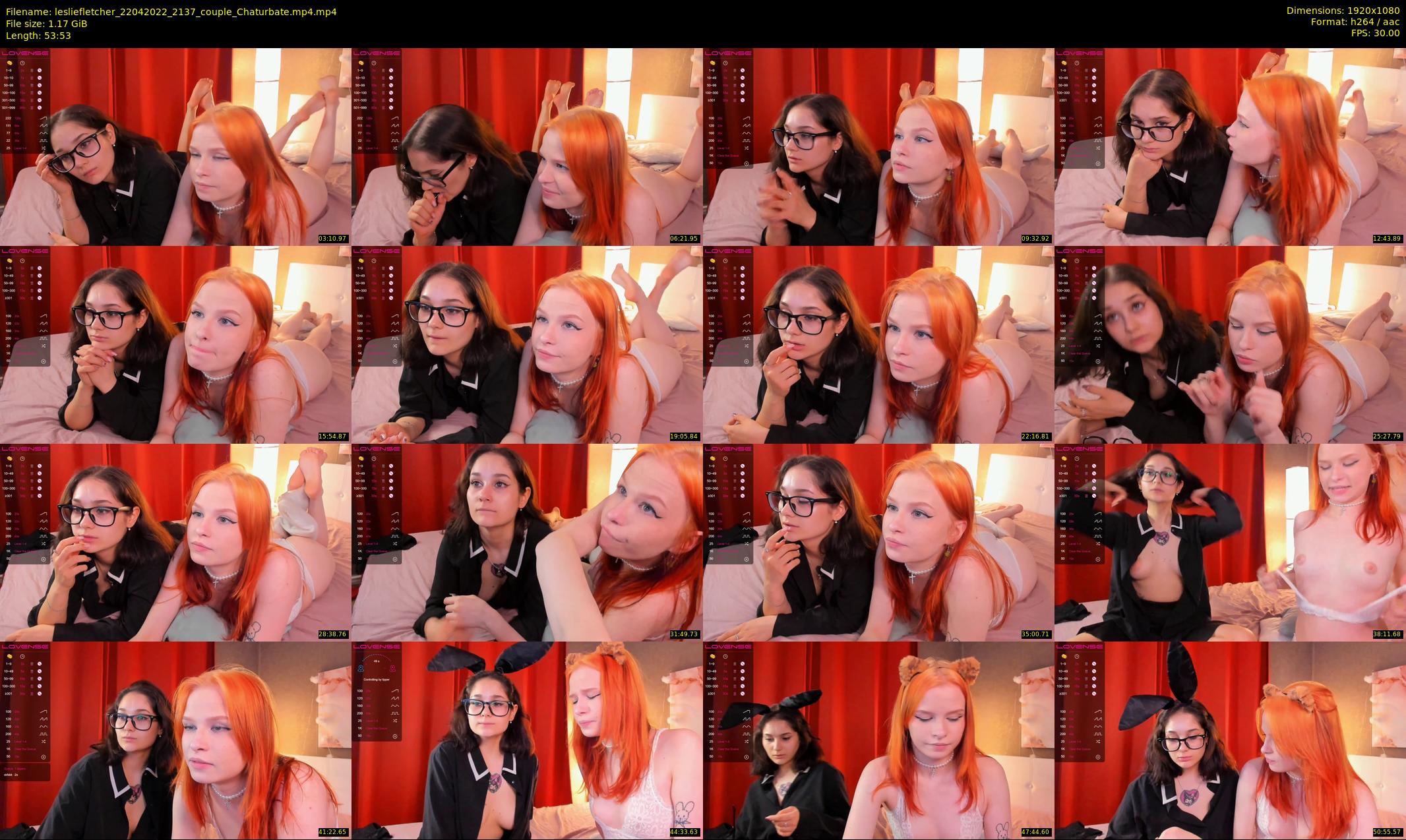 lesliefletcher — 54 minute Chaturbate couple cam show recording, 1080p, Apr 22, 2022