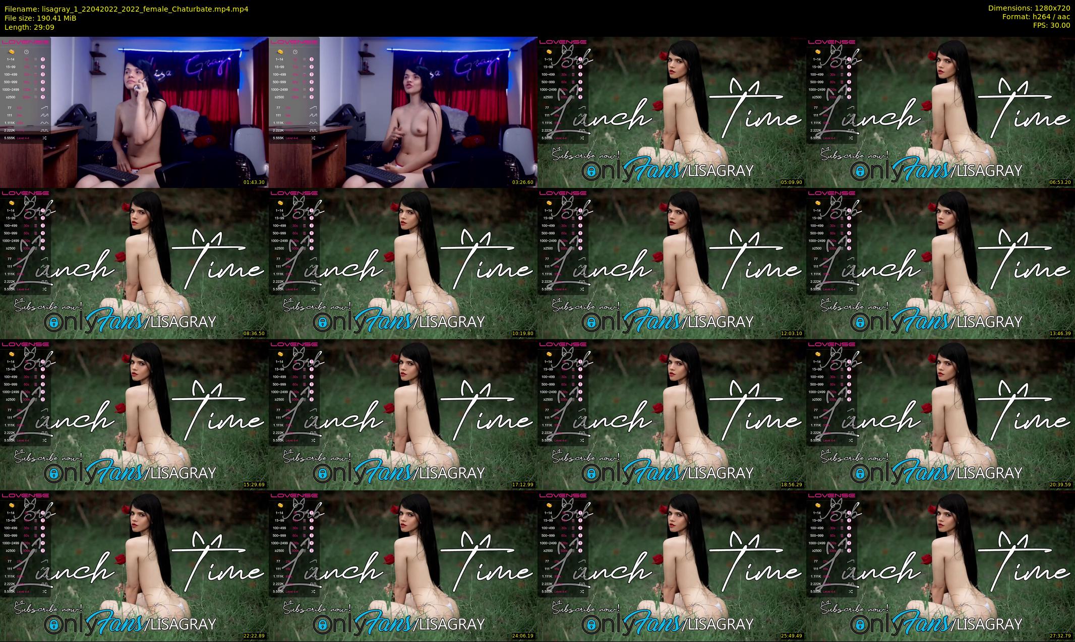 lisagray_1 — 30 minute Chaturbate female cam show recording, 720p, Apr 22, 2022