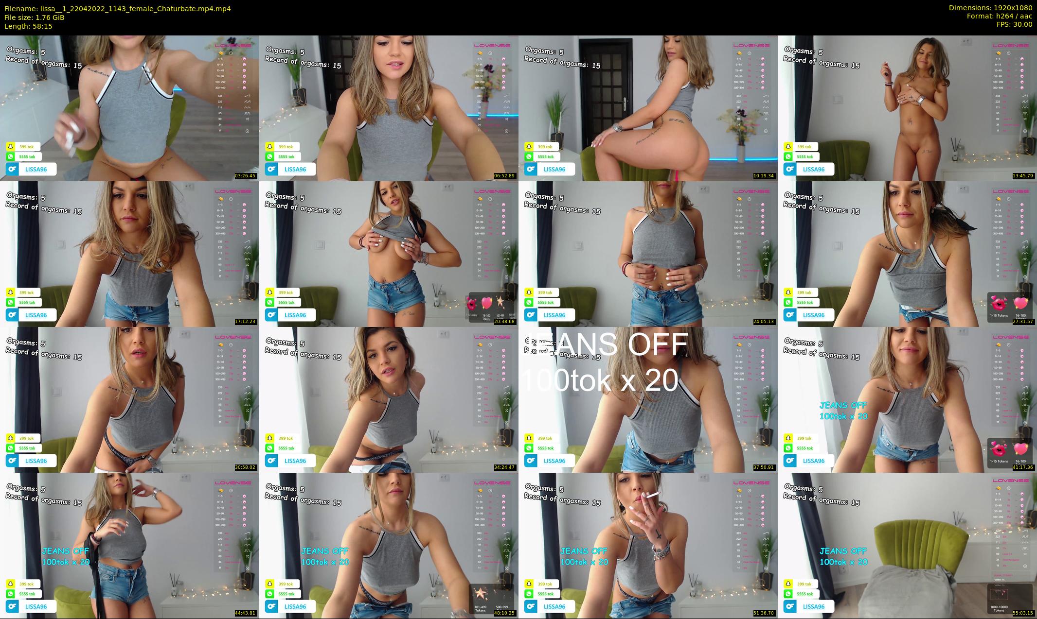 lissa__1 — 59 minute Chaturbate female cam show recording, 1080p, Apr 22, 2022