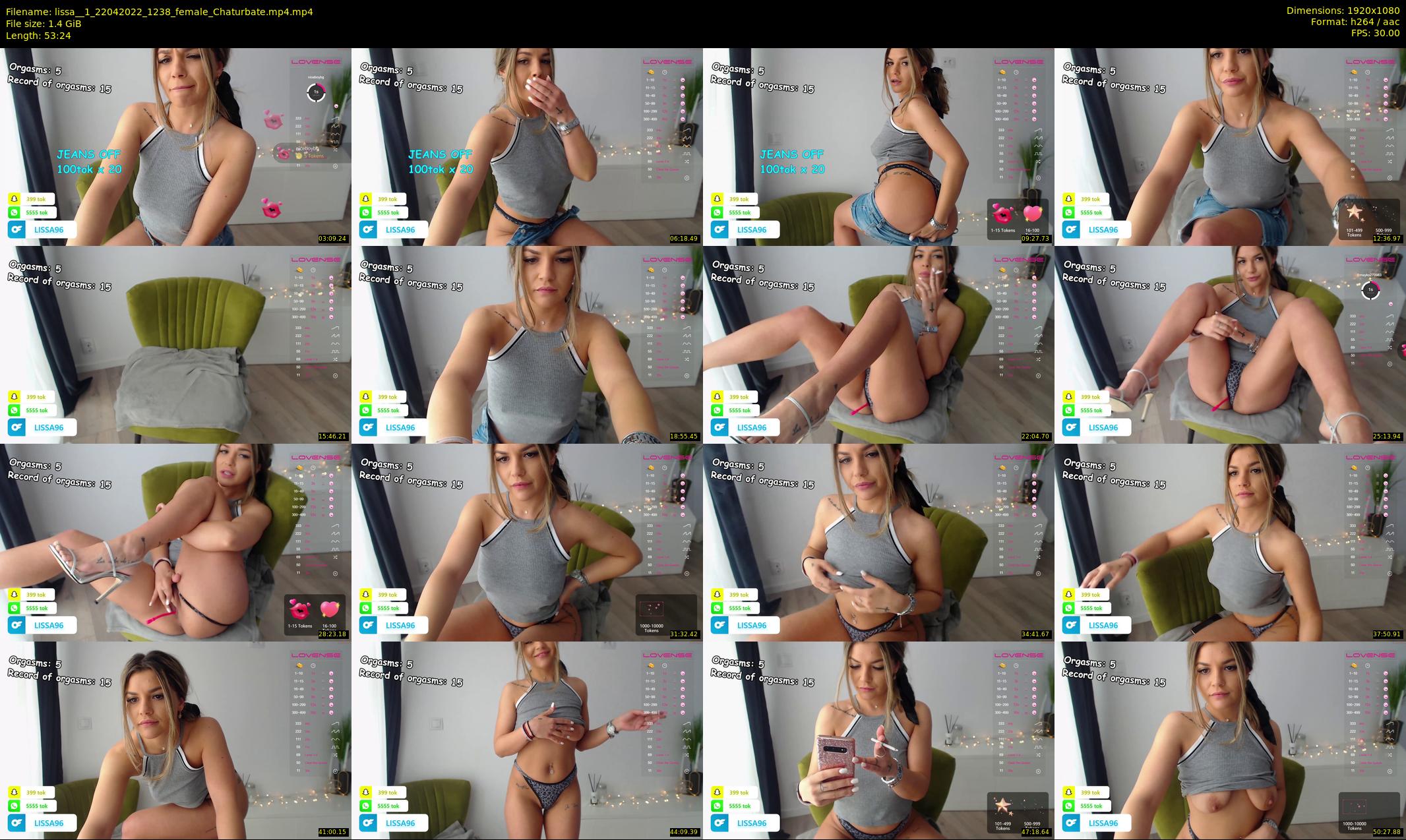 lissa__1 — 54 minute Chaturbate female cam show recording, 1080p, Apr 22, 2022