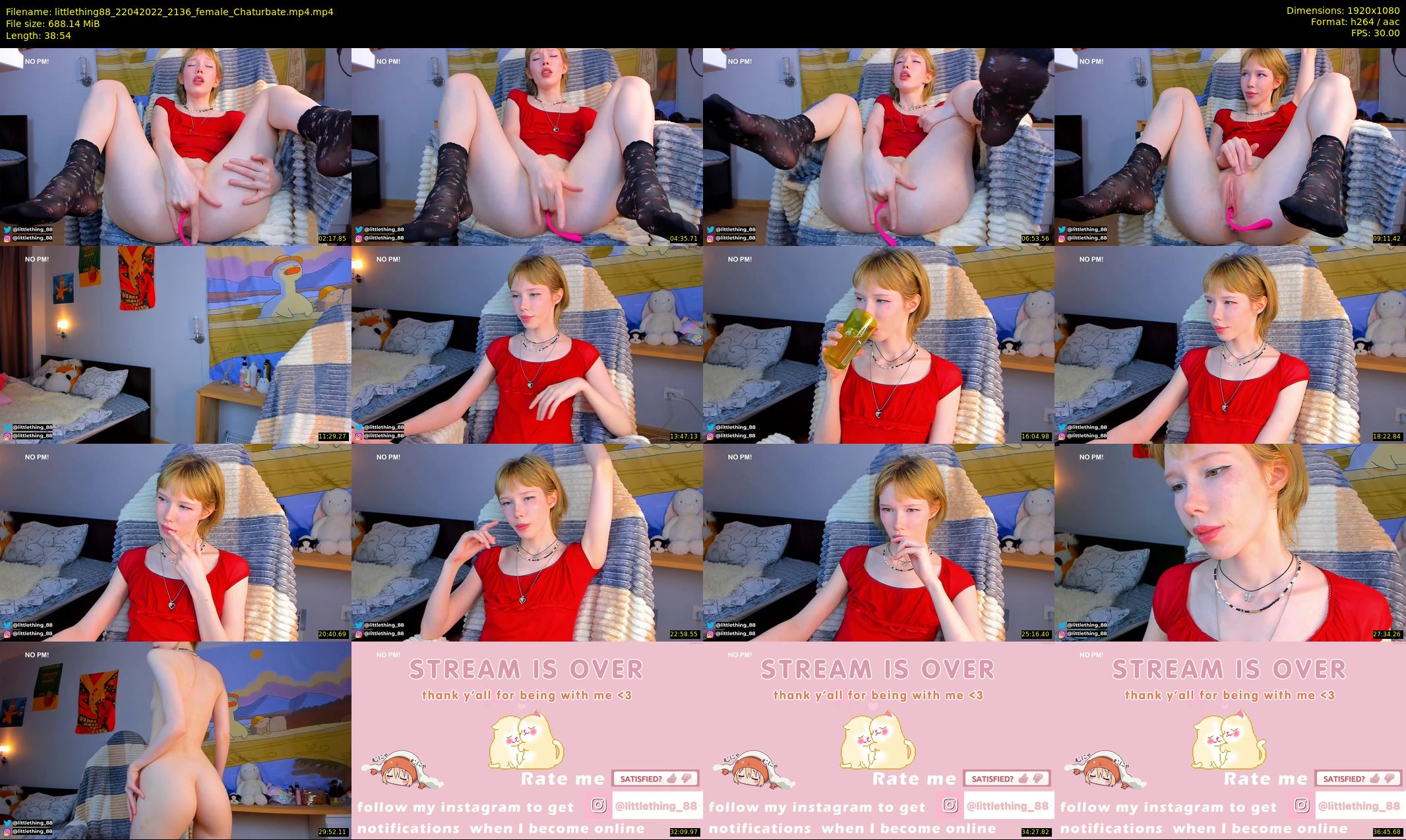 littlething88 — 39 minute Chaturbate female cam show recording, 1080p, Apr 22, 2022