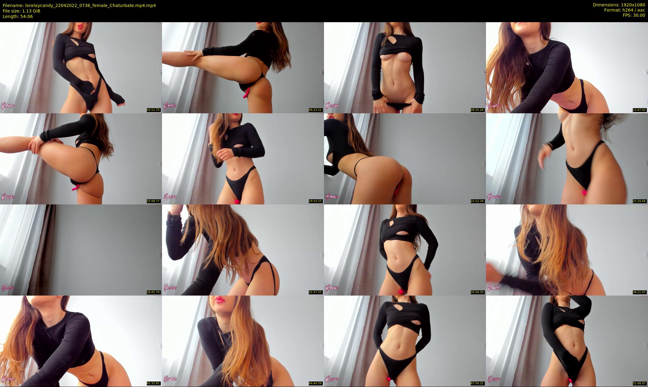 lorelaycandy — 55 minute Chaturbate female cam show recording, 1080p, Apr 22, 2022