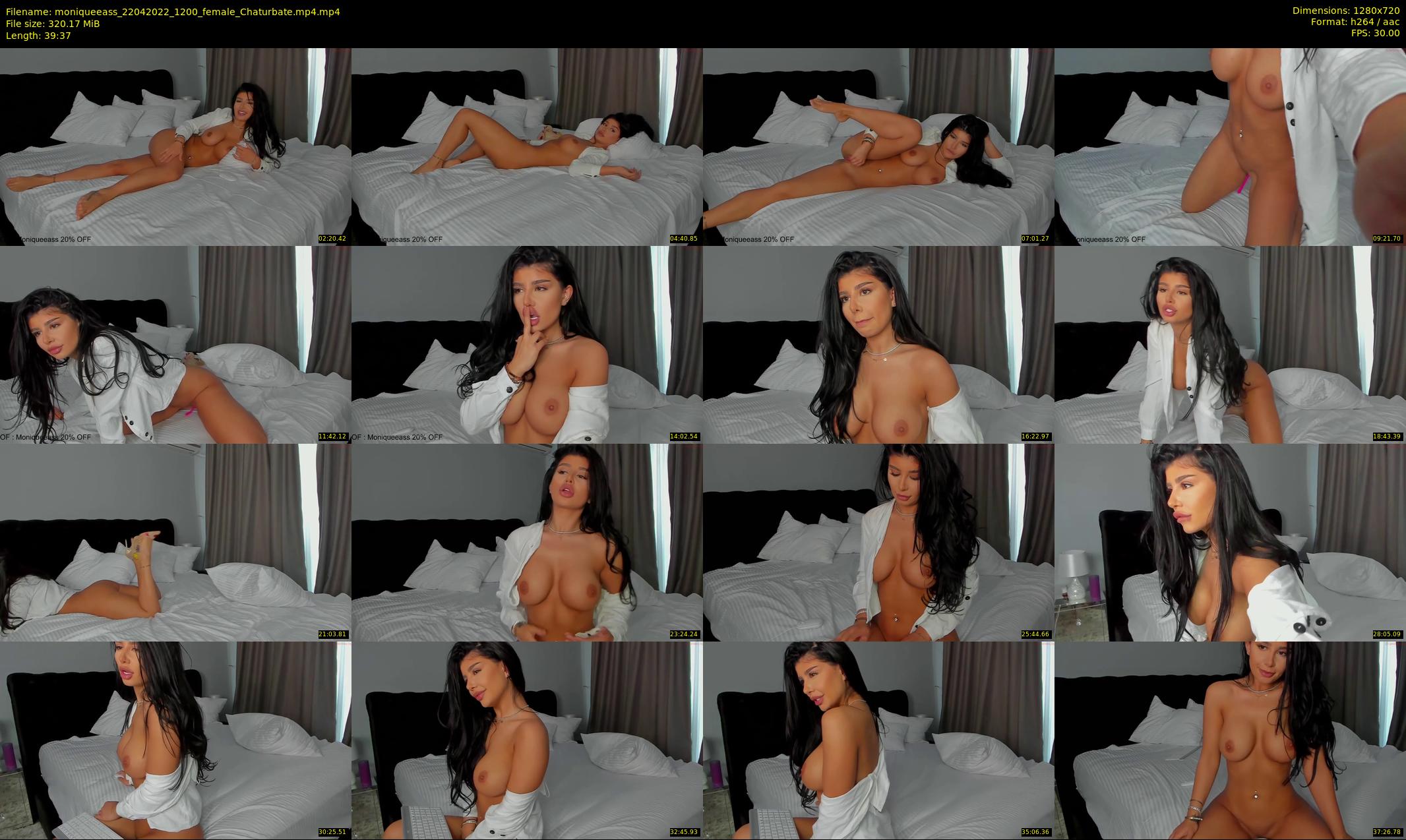 moniqueeass — 40 minute Chaturbate female cam show recording, 720p, Apr 22, 2022