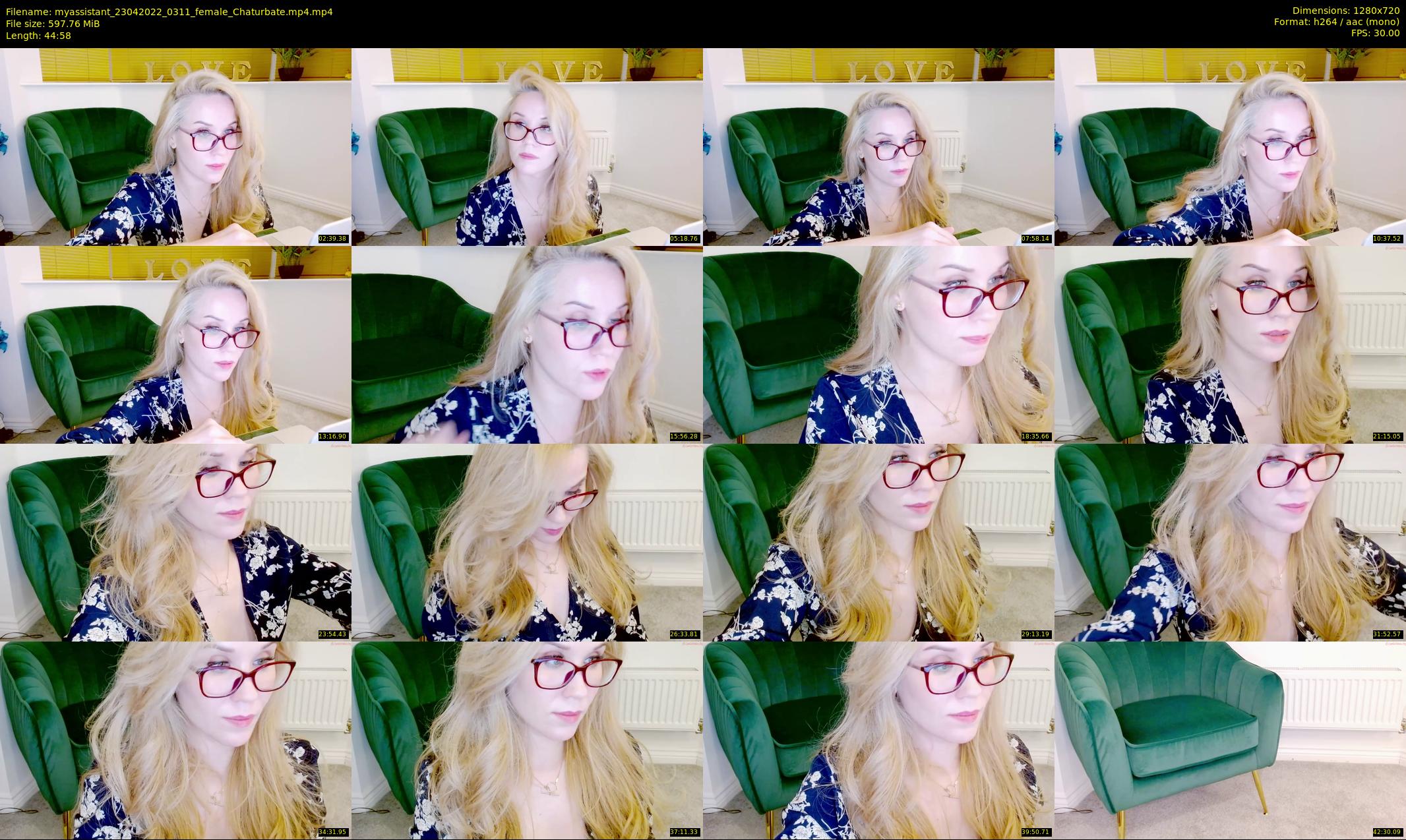 myassistant — 45 minute Chaturbate female cam show recording, 720p, Apr 23, 2022