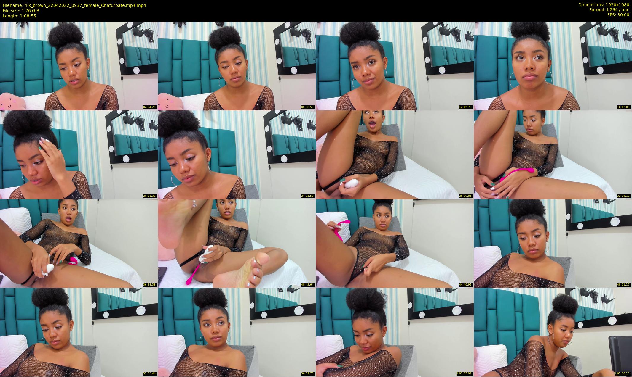 nix_brown — 69 minute Chaturbate female cam show recording, 1080p, Apr 22, 2022