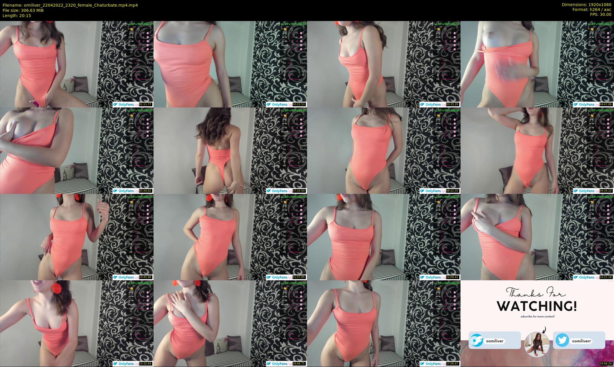 omiliver — 21 minute Chaturbate female cam show recording, 1080p, Apr 22, 2022