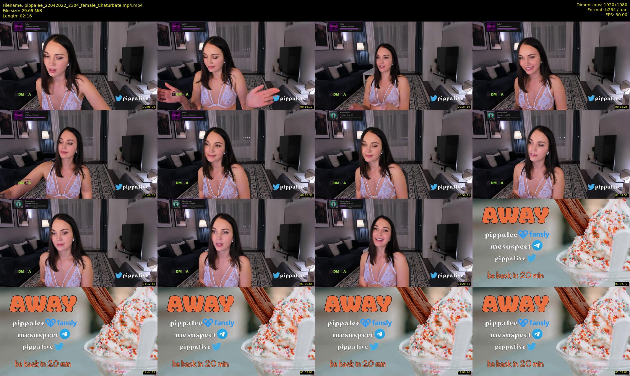 pippalee — 3 minute Chaturbate female cam show recording, 1080p, Apr 22, 2022