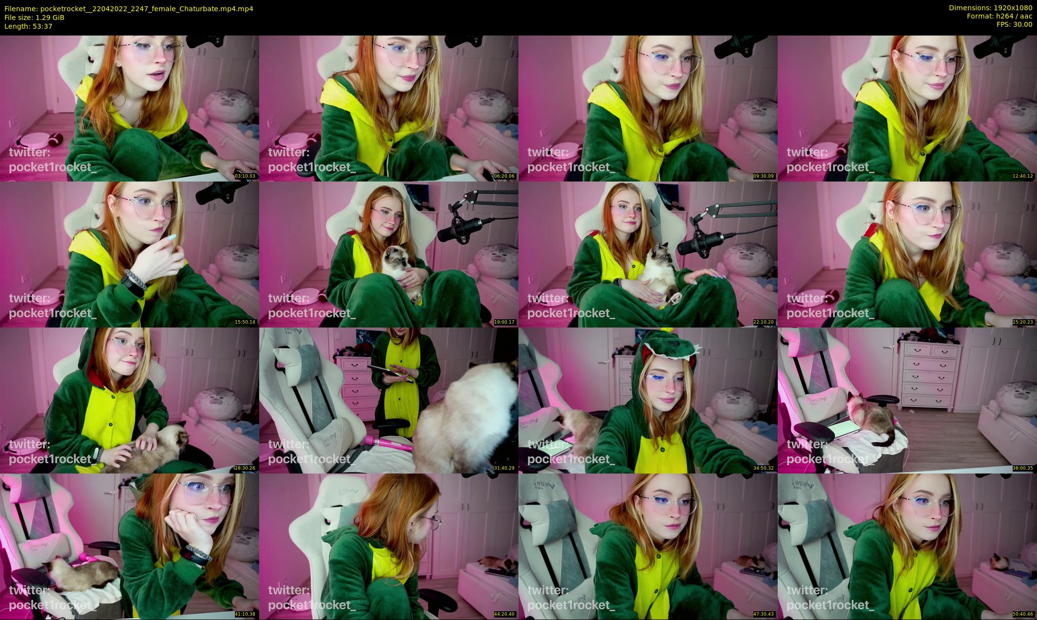 pocketrocket_ — 54 minute Chaturbate female cam show recording, 1080p, Apr 22, 2022