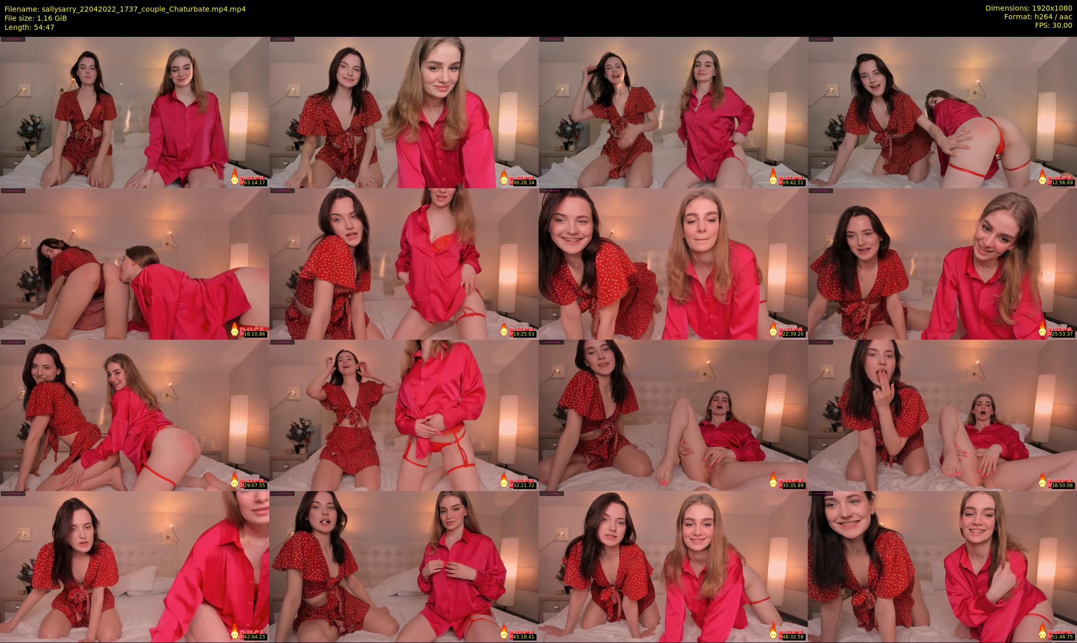 sallysarry — 55 minute Chaturbate couple cam show recording, 1080p, Apr 22, 2022