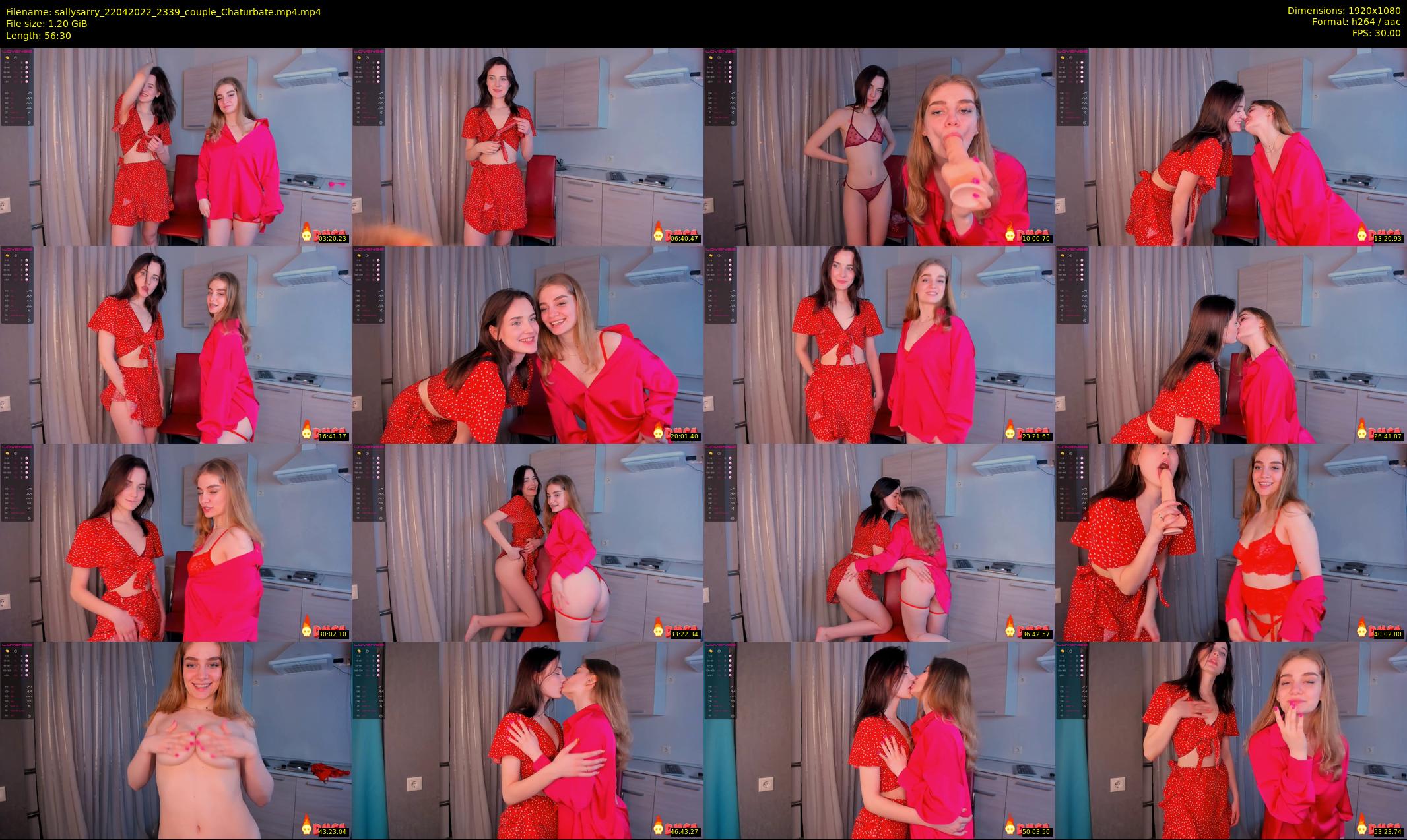 sallysarry — 57 minute Chaturbate couple cam show recording, 1080p, Apr 22, 2022