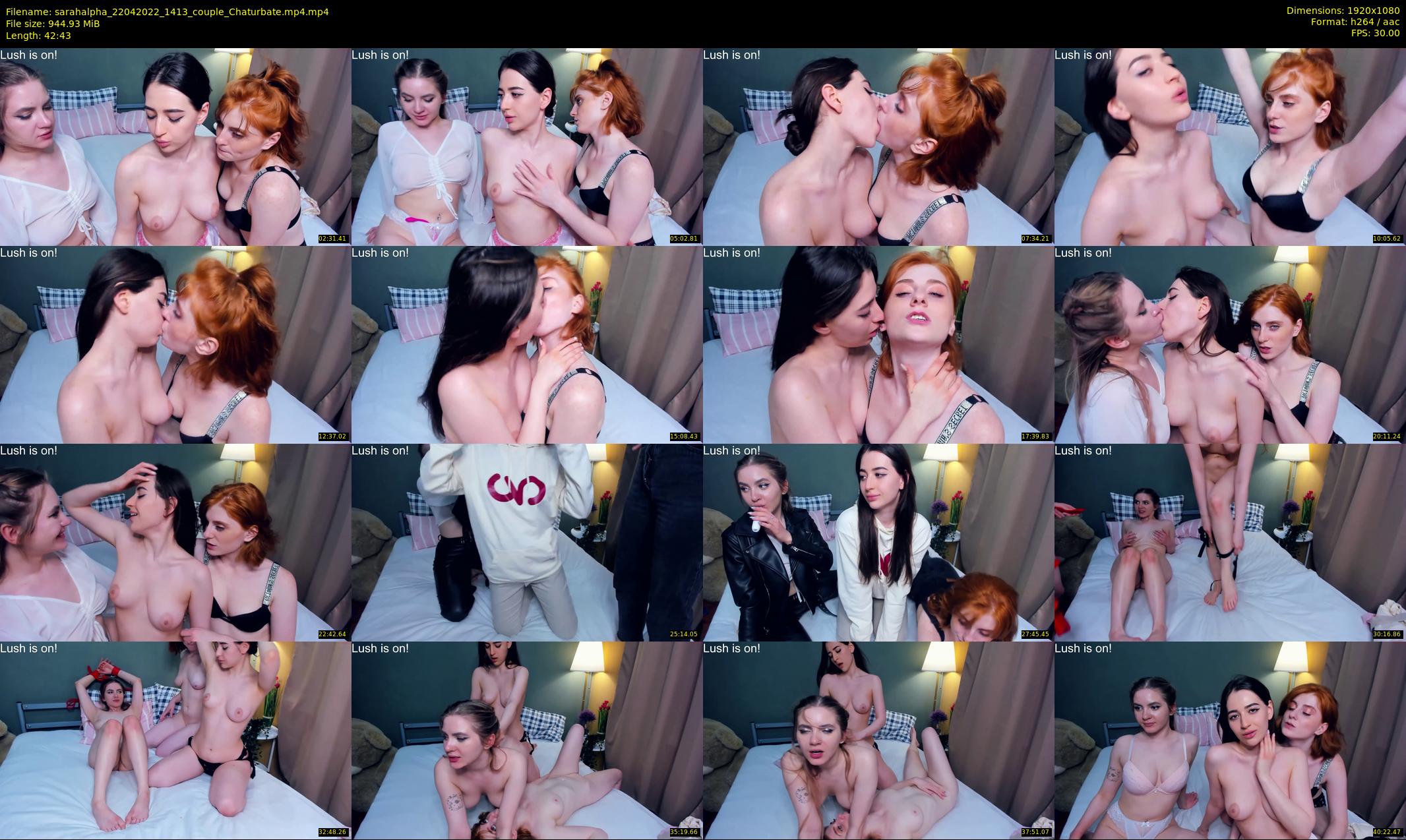 sarahalpha — 43 minute Chaturbate couple cam show recording, 1080p, Apr 22, 2022