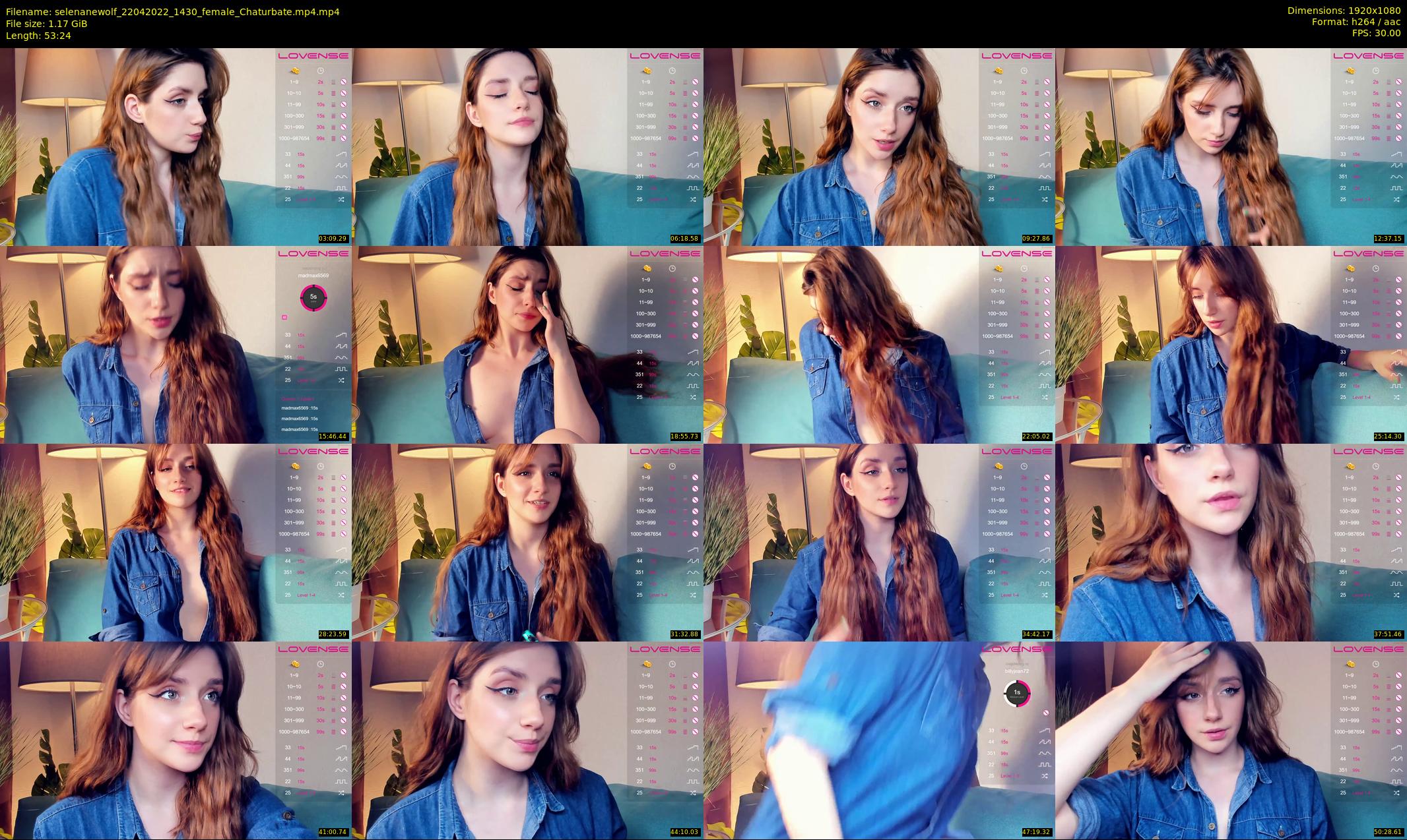 selenanewolf — 54 minute Chaturbate couple cam show recording, 1080p, Apr 22, 2022