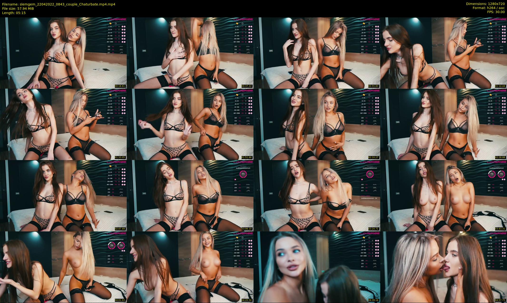 slemgem — 6 minute Chaturbate couple cam show recording, 720p, Apr 22, 2022
