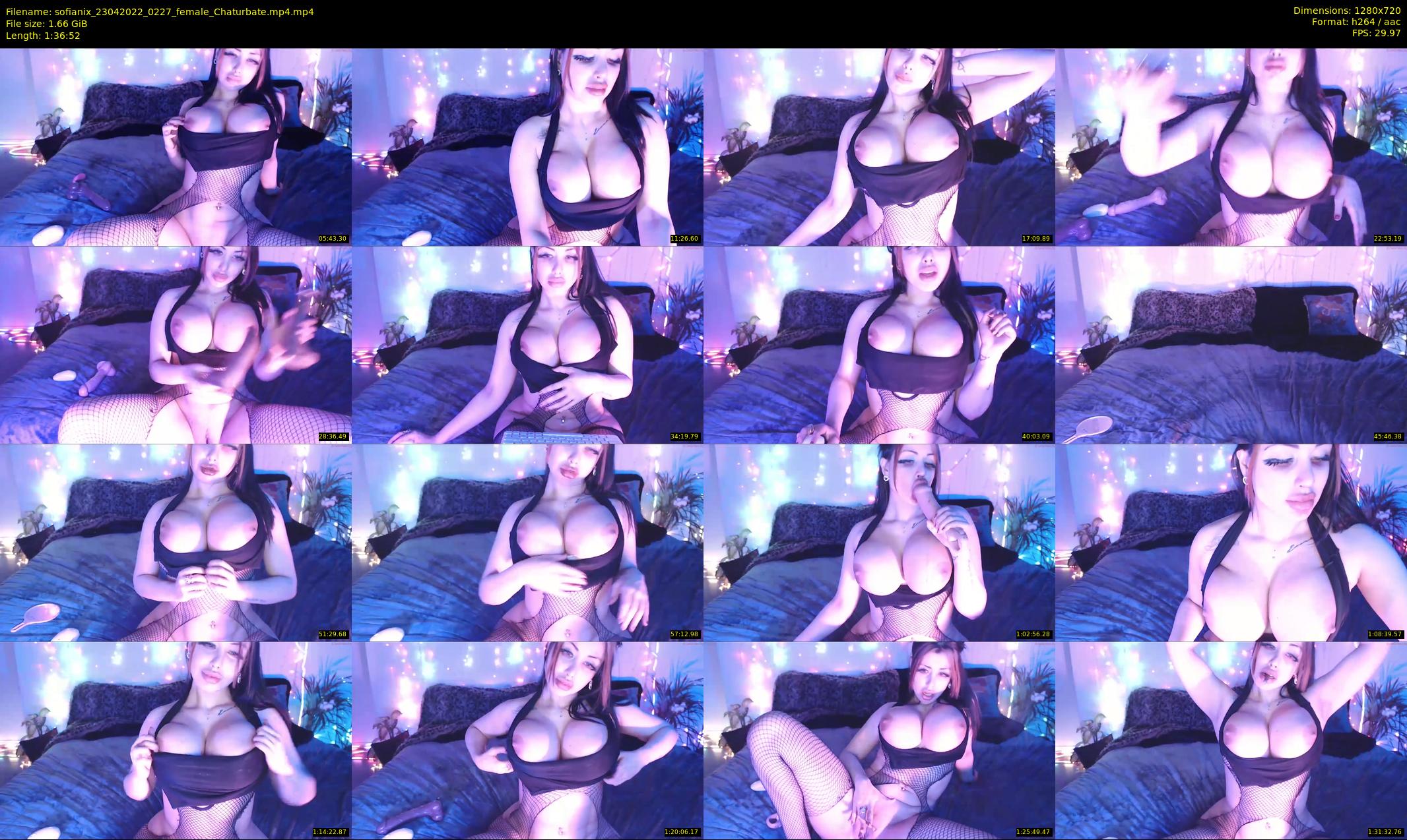 sofianix — 97 minute Chaturbate female cam show recording, 720p, Apr 23, 2022