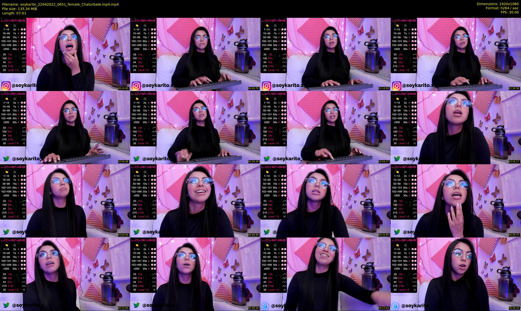 soykarito — 8 minute Chaturbate female cam show recording, 1080p, Apr 22, 2022