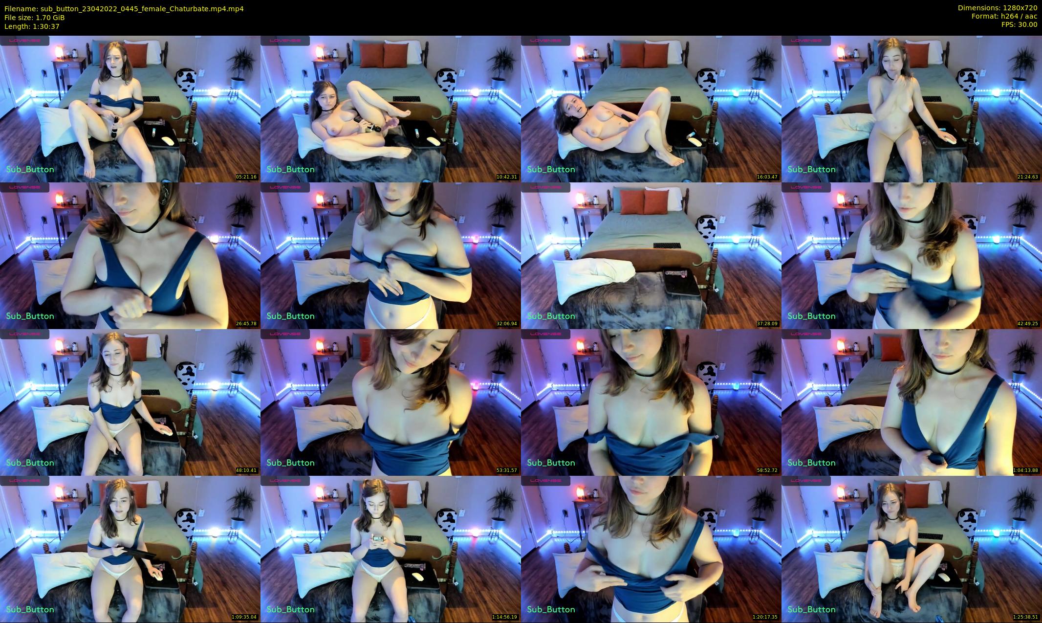 sub_button — 91 minute Chaturbate female cam show recording, 720p, Apr 23, 2022