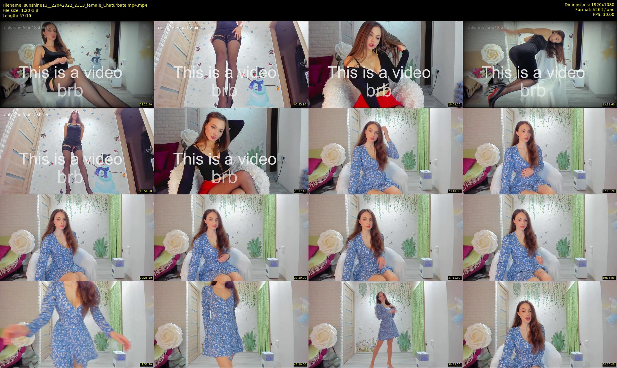 sunshine13_ — 58 minute Chaturbate female cam show recording, 1080p, Apr 22, 2022