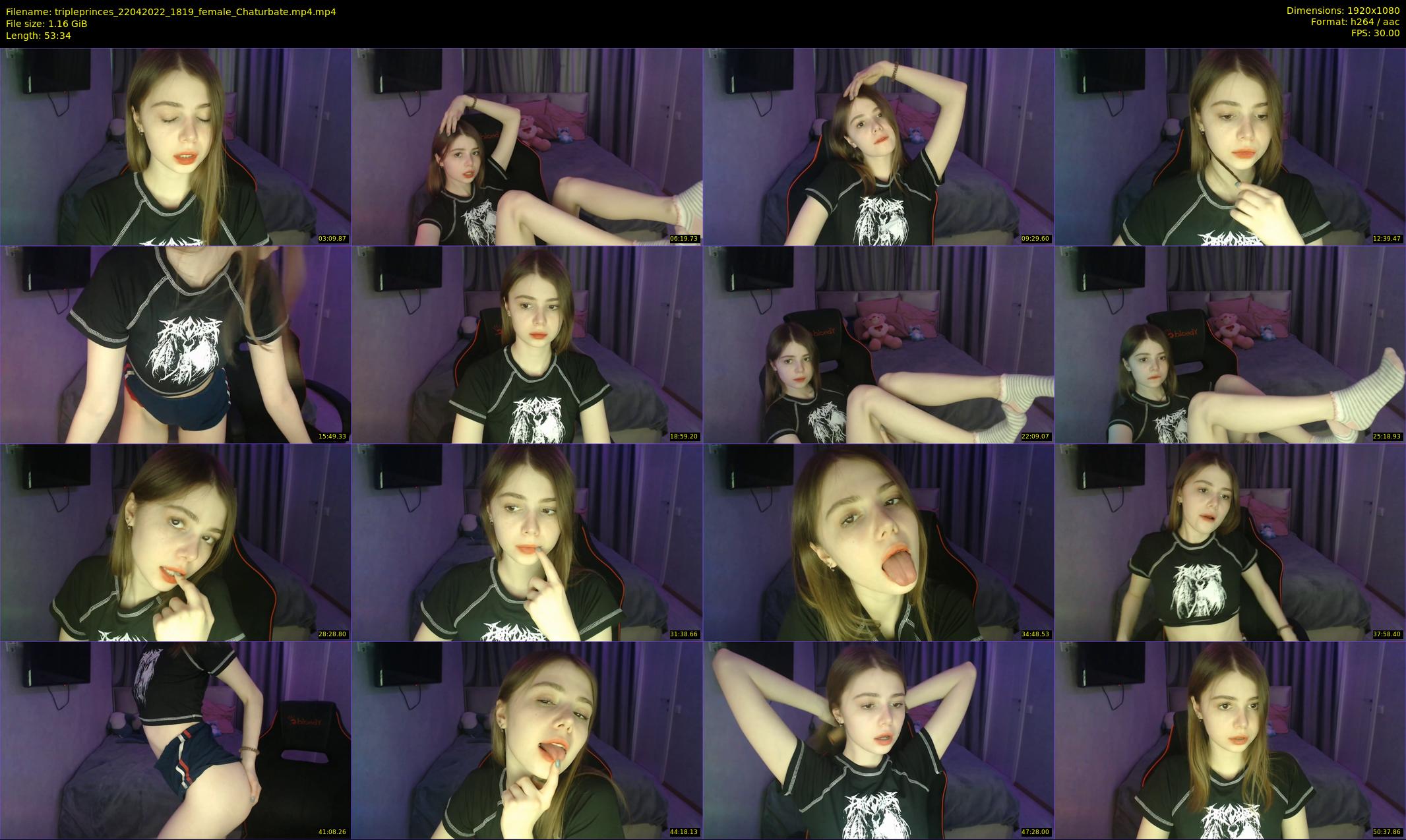 tripleprinces — 54 minute Chaturbate female cam show recording, 1080p, Apr 22, 2022