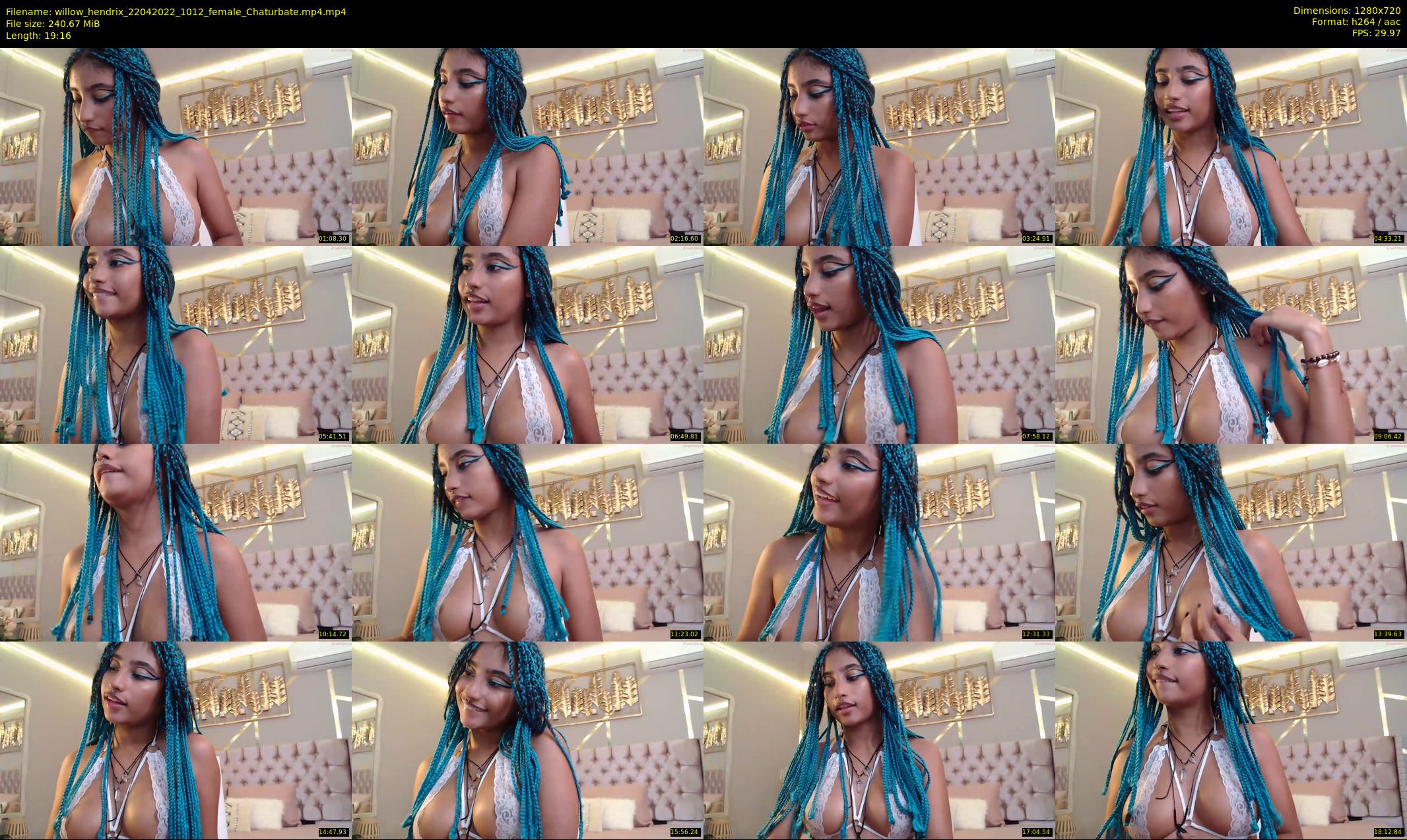 willow_hendrix — 20 minute Chaturbate female cam show recording, 720p, Apr 22, 2022