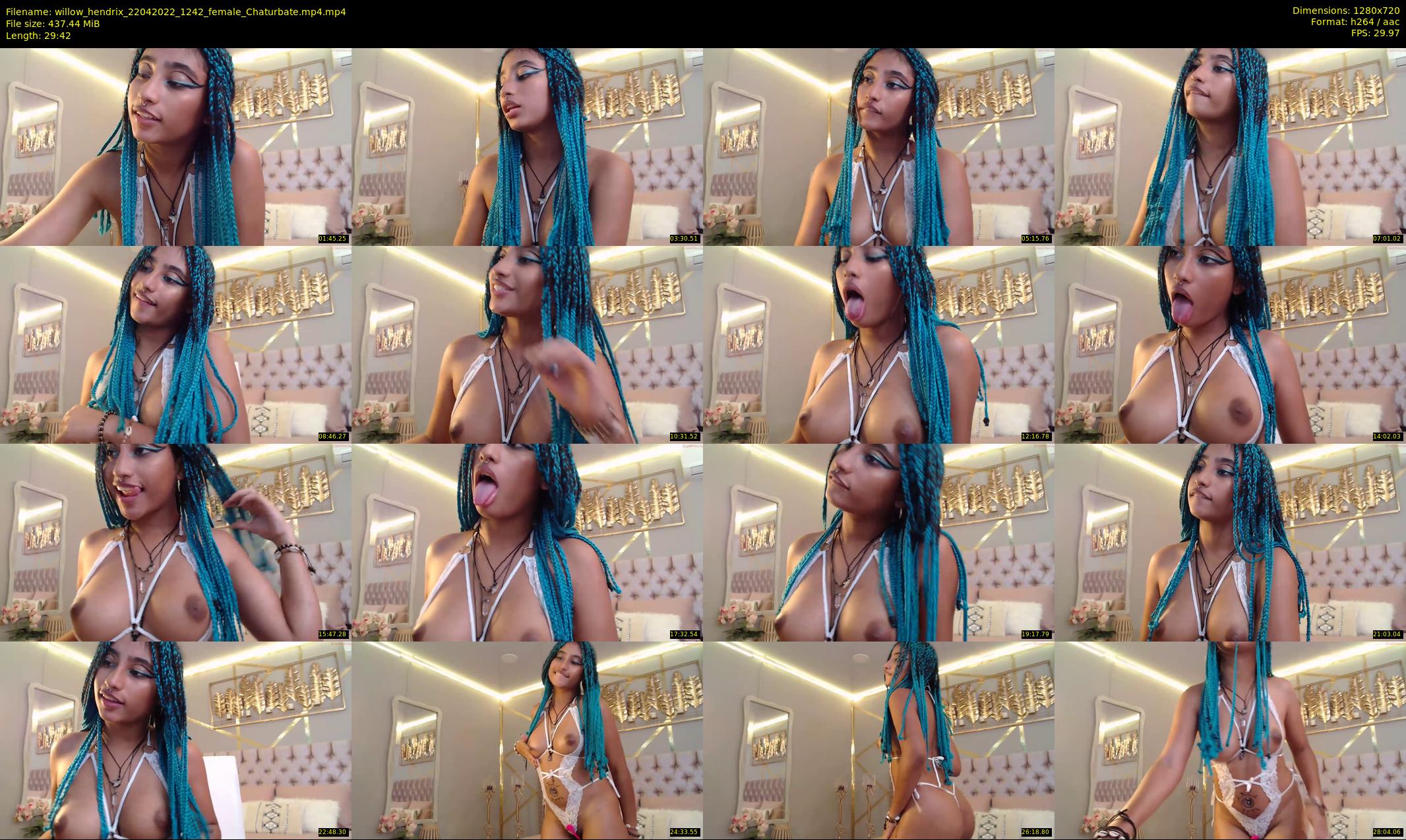 willow_hendrix — 30 minute Chaturbate female cam show recording, 720p, Apr 22, 2022