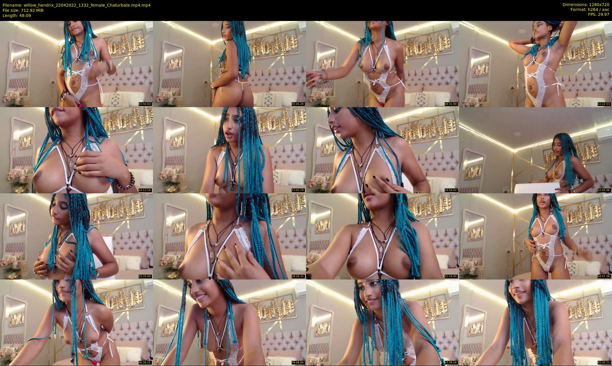 willow_hendrix — 49 minute Chaturbate female cam show recording, 720p, Apr 22, 2022