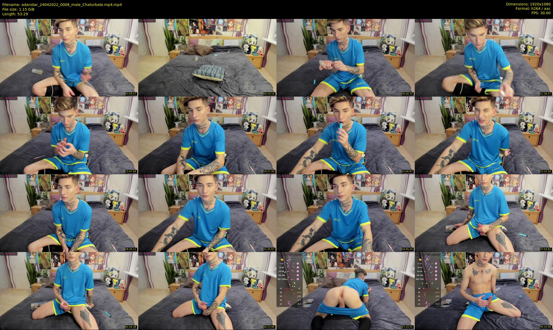 adanstar — 54 minute Chaturbate male cam show recording, 1080p, Apr 24, 2022