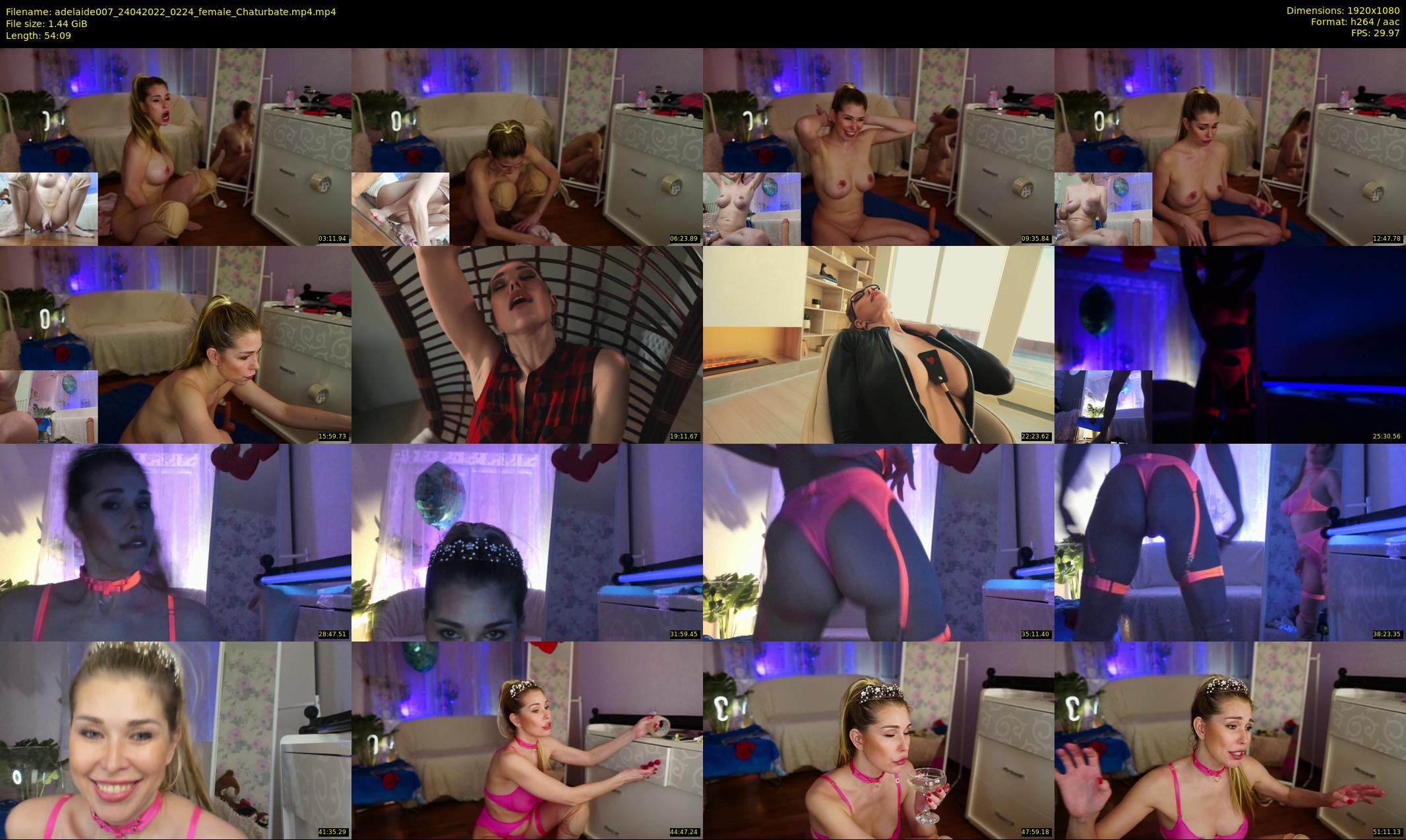 adelaide007 — 55 minute Chaturbate female cam show recording, 1080p, Apr 24, 2022