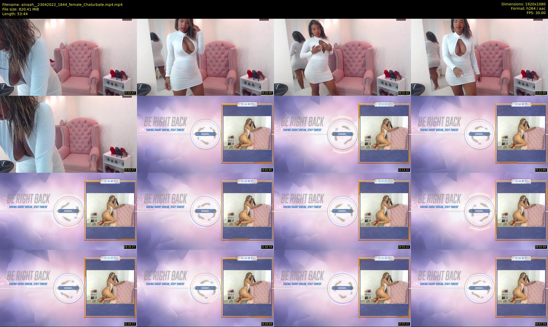 ainaah_ — 54 minute Chaturbate female cam show recording, 1080p, Apr 23, 2022