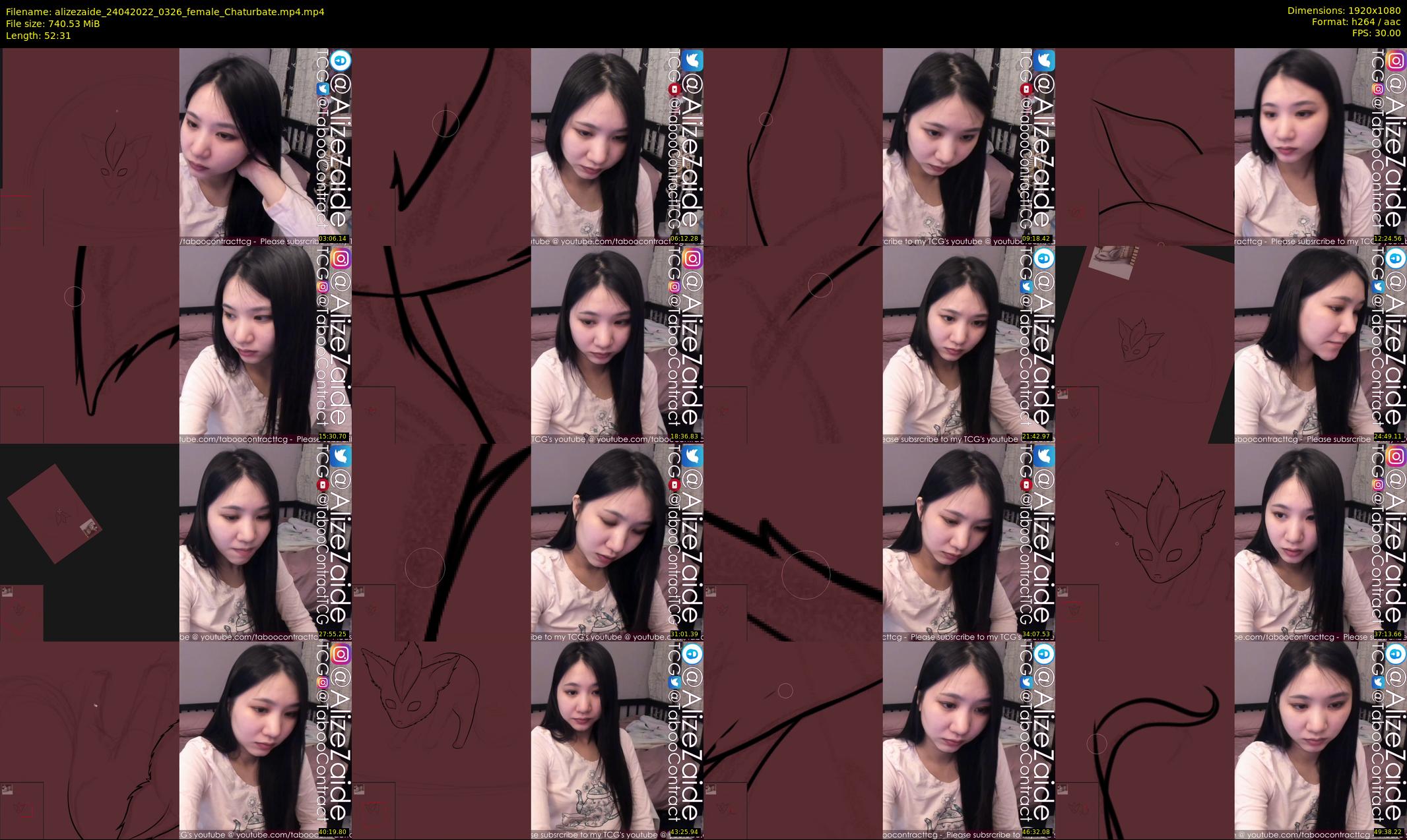alizezaide — 53 minute Chaturbate female cam show recording, 1080p, Apr 24, 2022