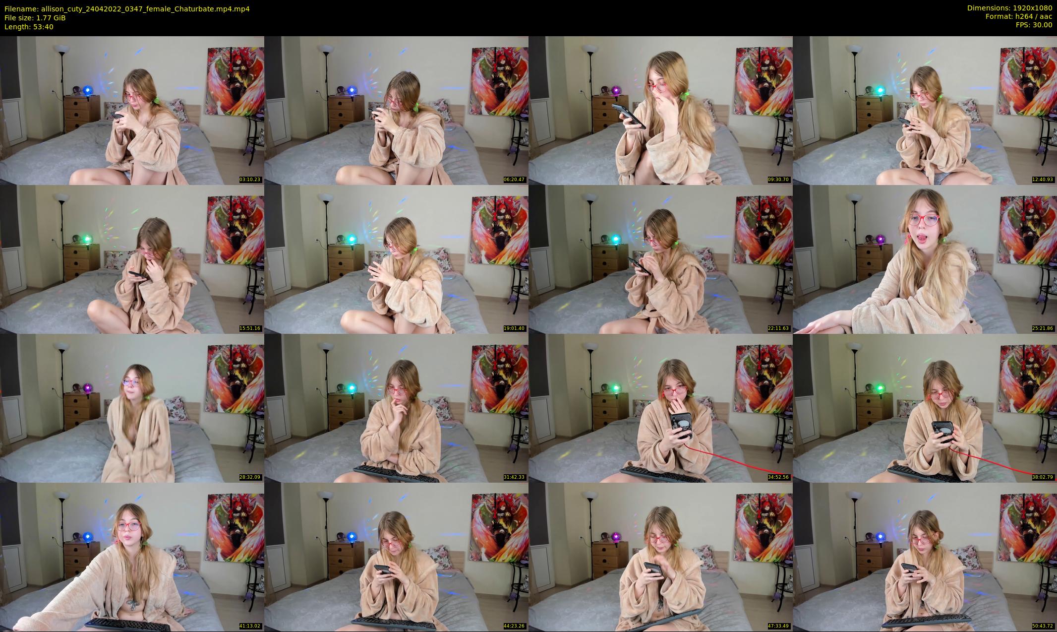 allison_cuty — 54 minute Chaturbate female cam show recording, 1080p, Apr 24, 2022