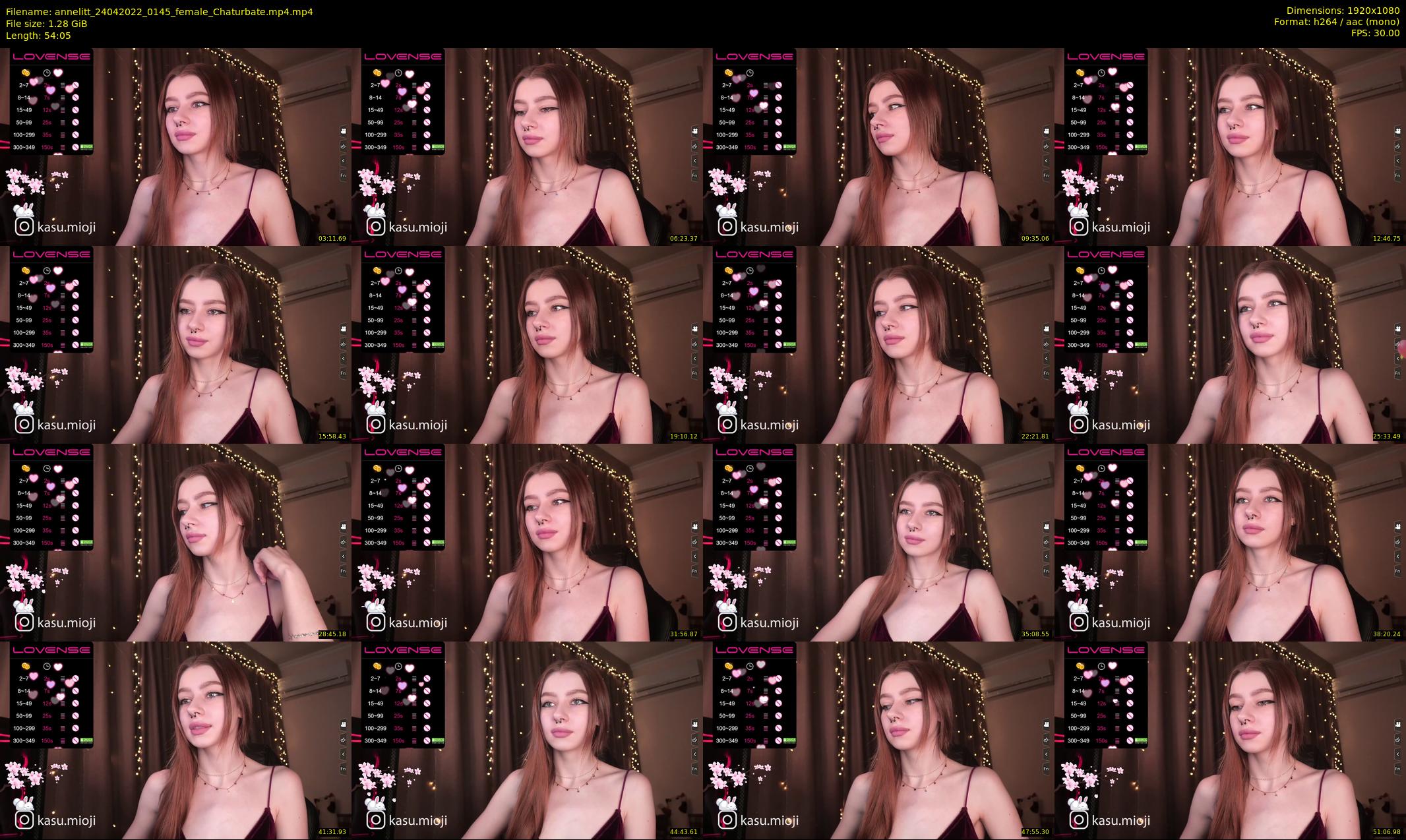 annelitt — 55 minute Chaturbate female cam show recording, 1080p, Apr 24, 2022