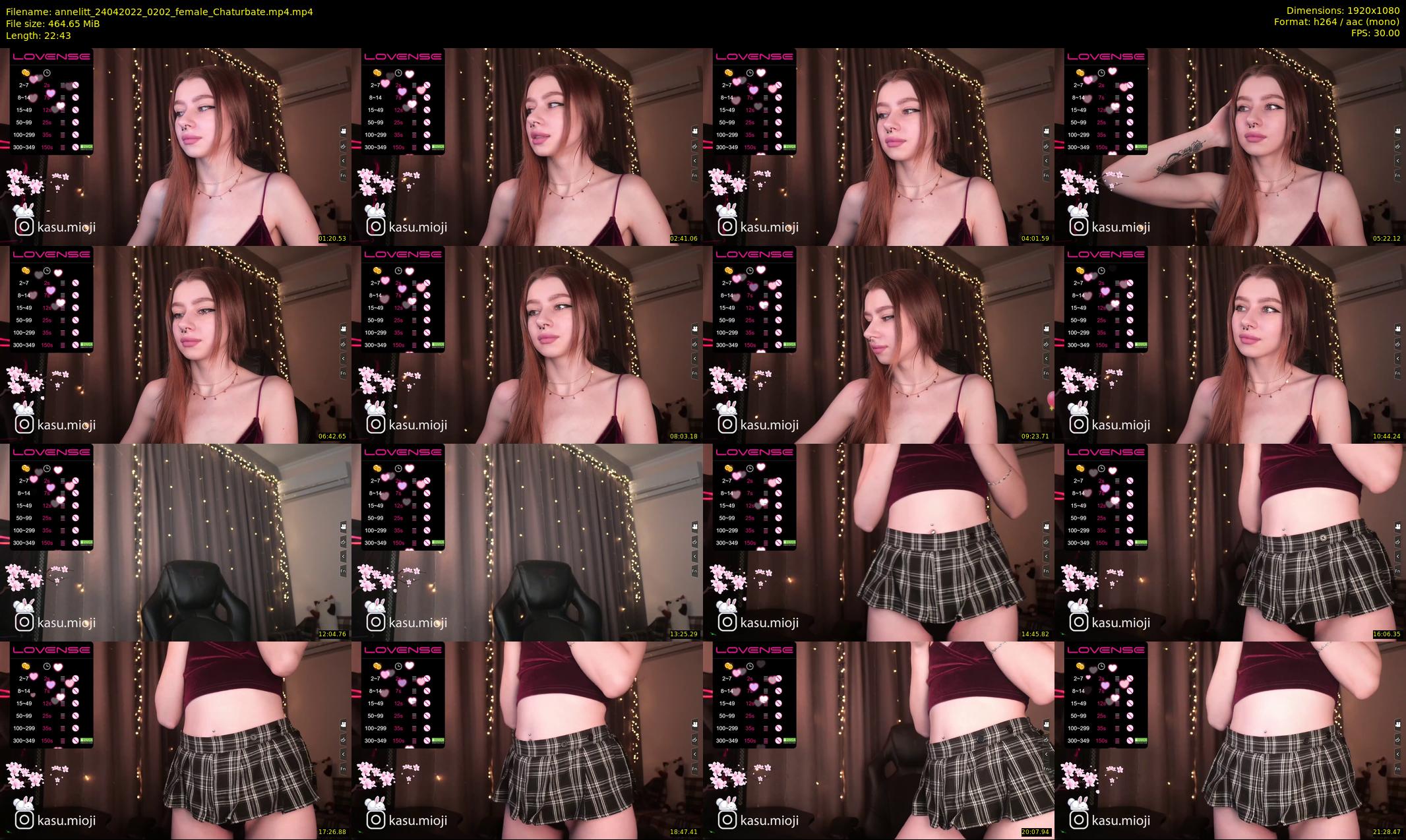 annelitt — 23 minute Chaturbate female cam show recording, 1080p, Apr 24, 2022