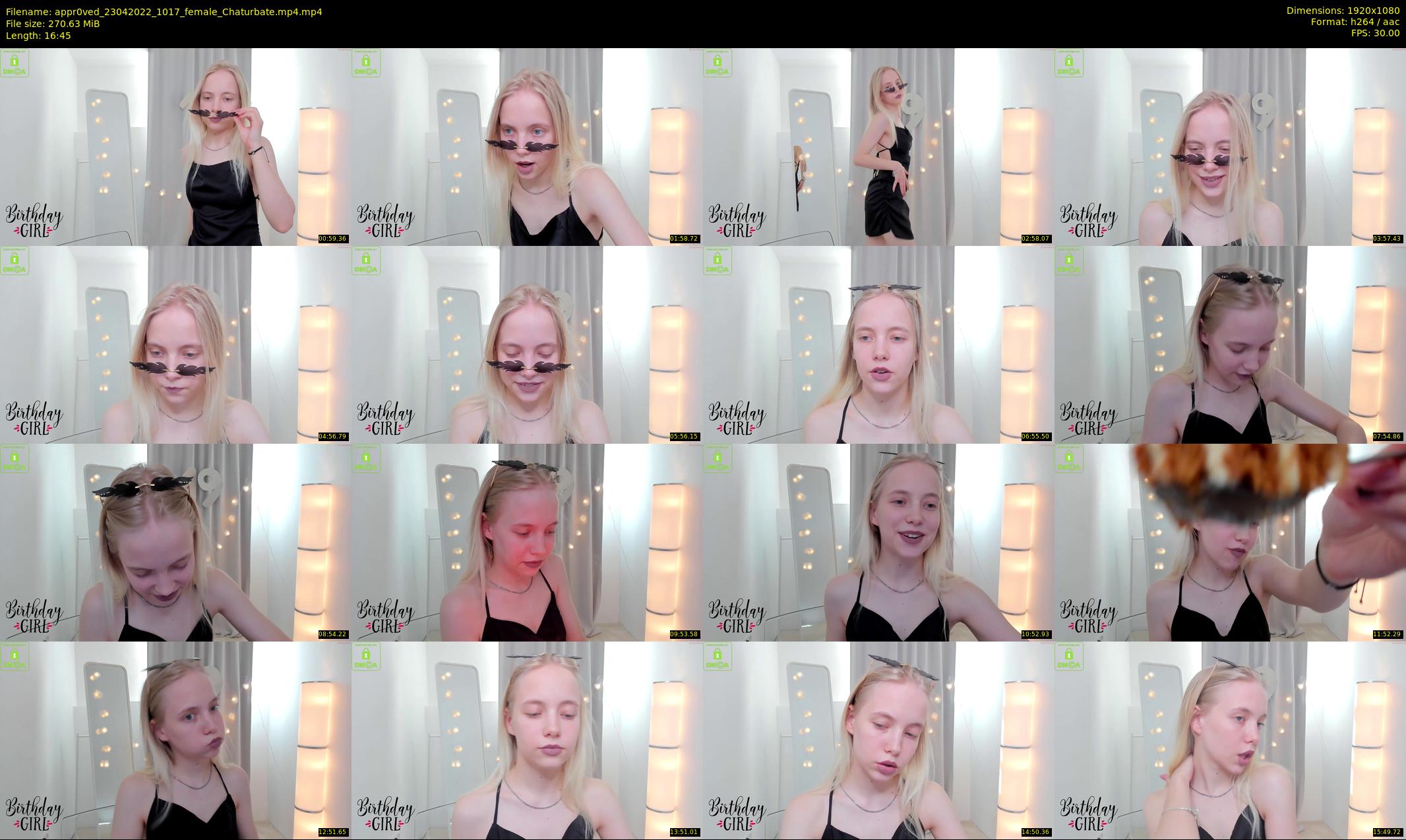 appr0ved — 17 minute Chaturbate female cam show recording, 1080p, Apr 23, 2022