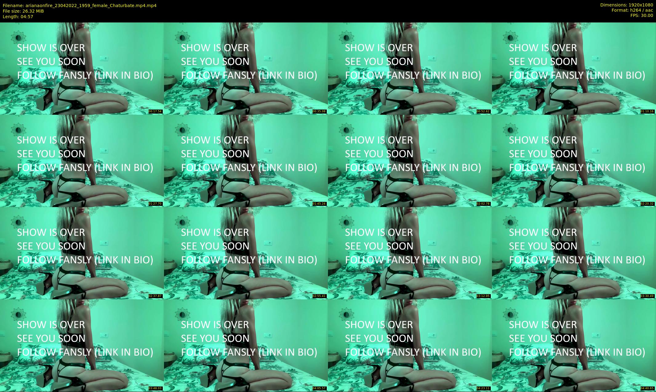 arianaonfire — 5 minute Chaturbate couple cam show recording, 1080p, Apr 23, 2022
