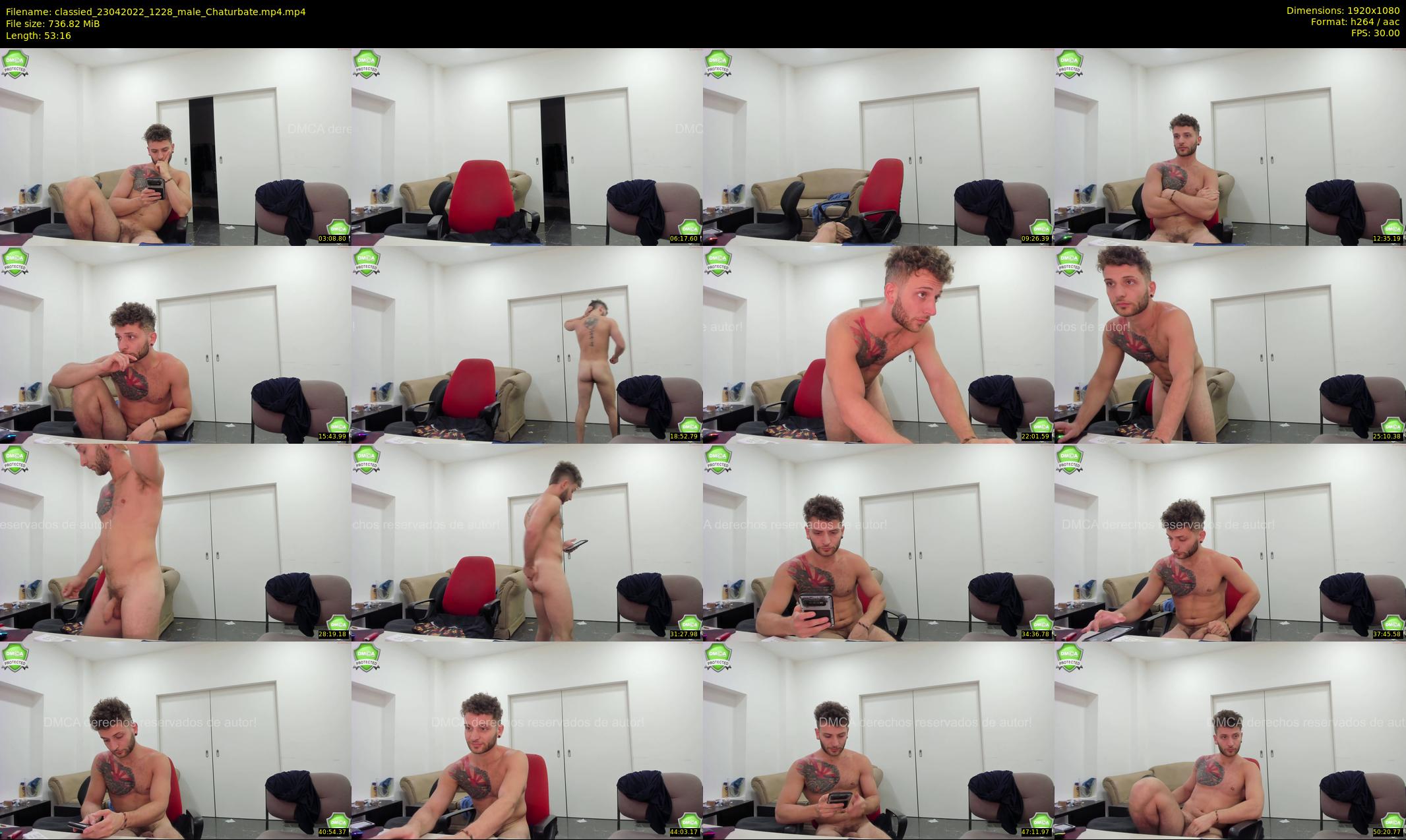 classied — 54 minute Chaturbate male cam show recording, 1080p, Apr 23, 2022