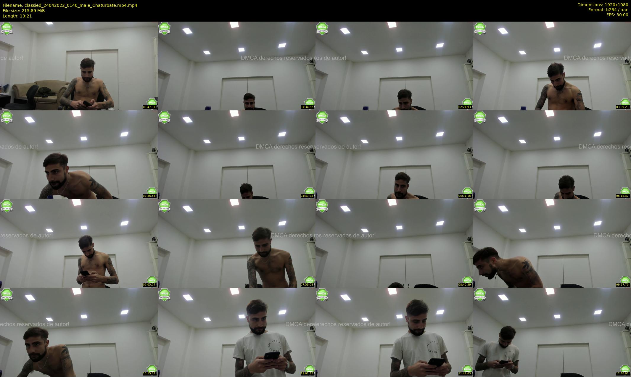 classied — 14 minute Chaturbate male cam show recording, 1080p, Apr 24, 2022