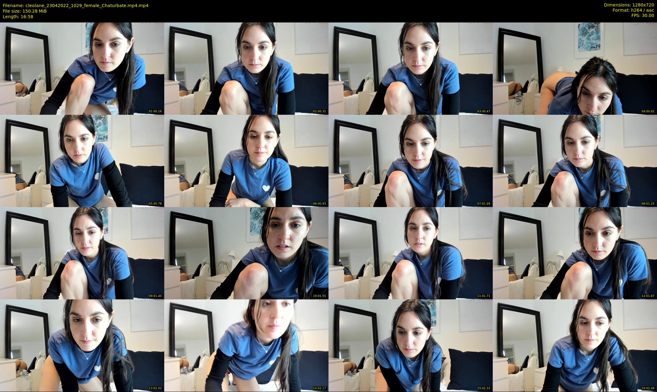 cleolane — 17 minute Chaturbate female cam show recording, 720p, Apr 23, 2022