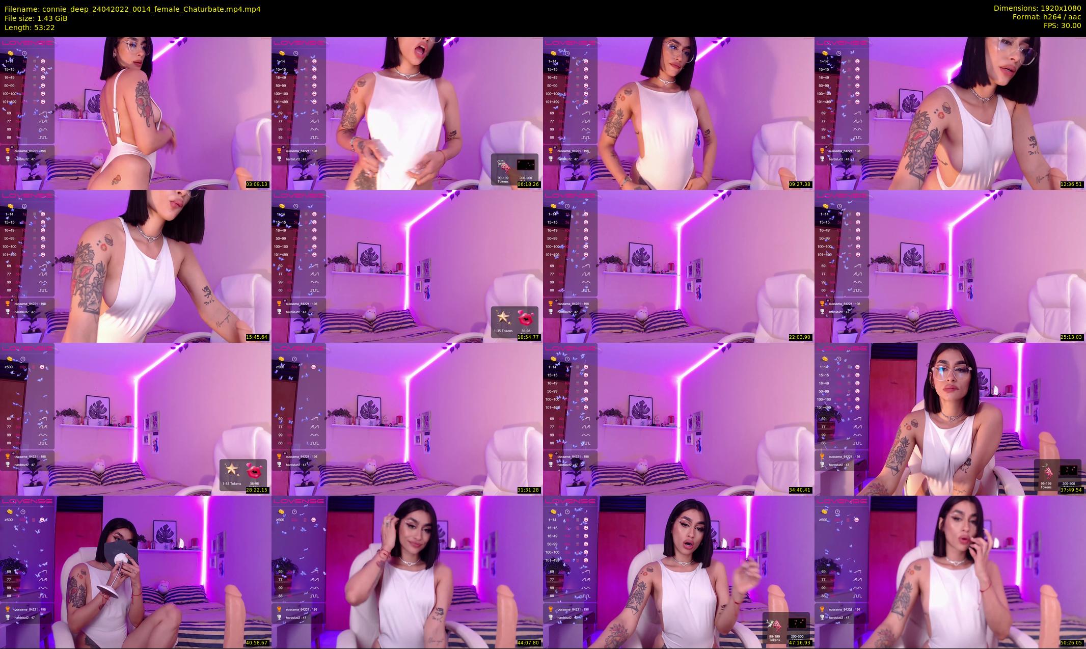 connie_deep — 54 minute Chaturbate female cam show recording, 1080p, Apr 24, 2022