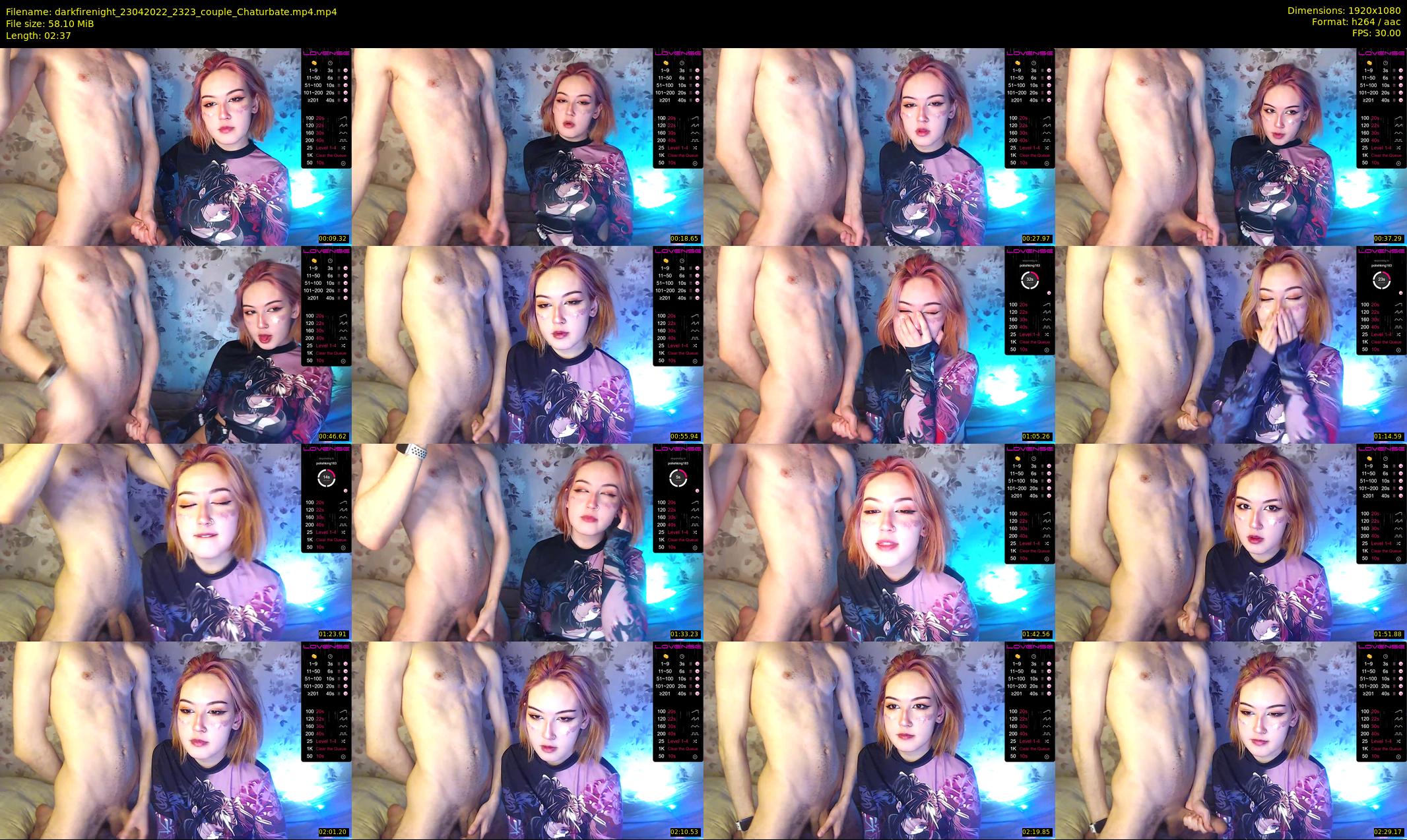 darkfirenight — 3 minute Chaturbate couple cam show recording, 1080p, Apr 23, 2022