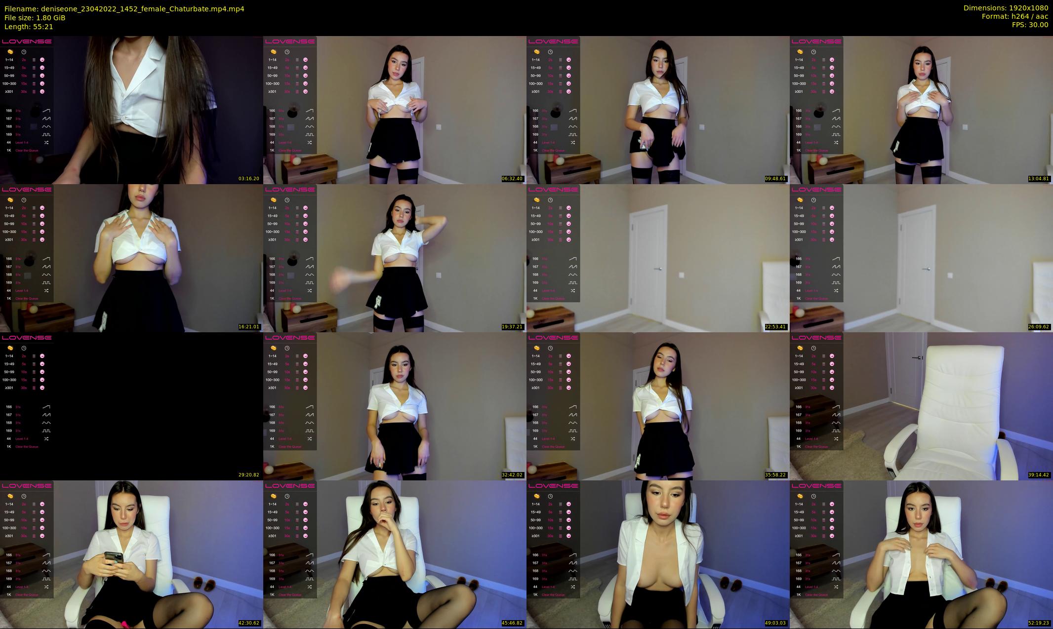 deniseone — 56 minute Chaturbate female cam show recording, 1080p, Apr 23, 2022