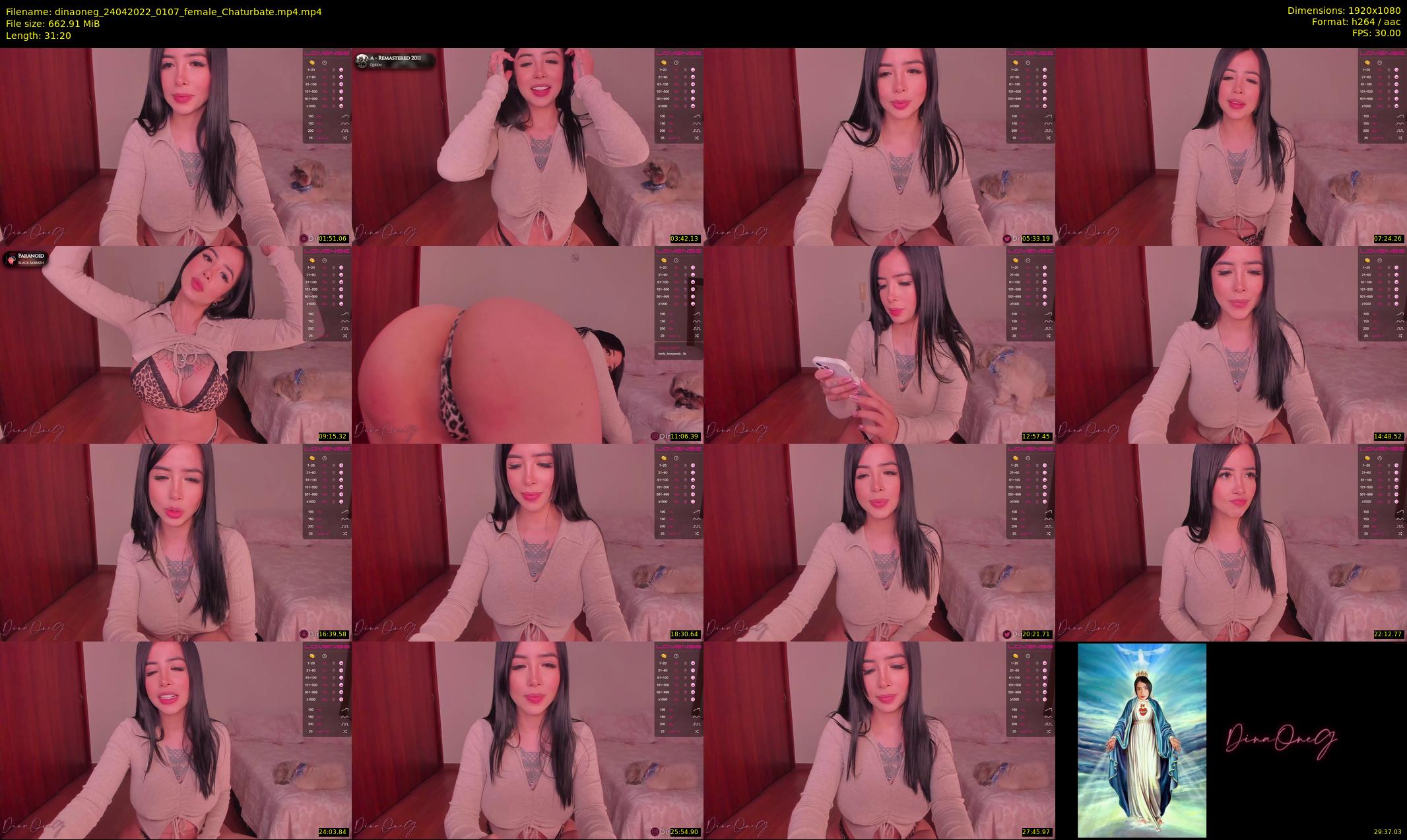 dinaoneg — 32 minute Chaturbate female cam show recording, 1080p, Apr 24, 2022