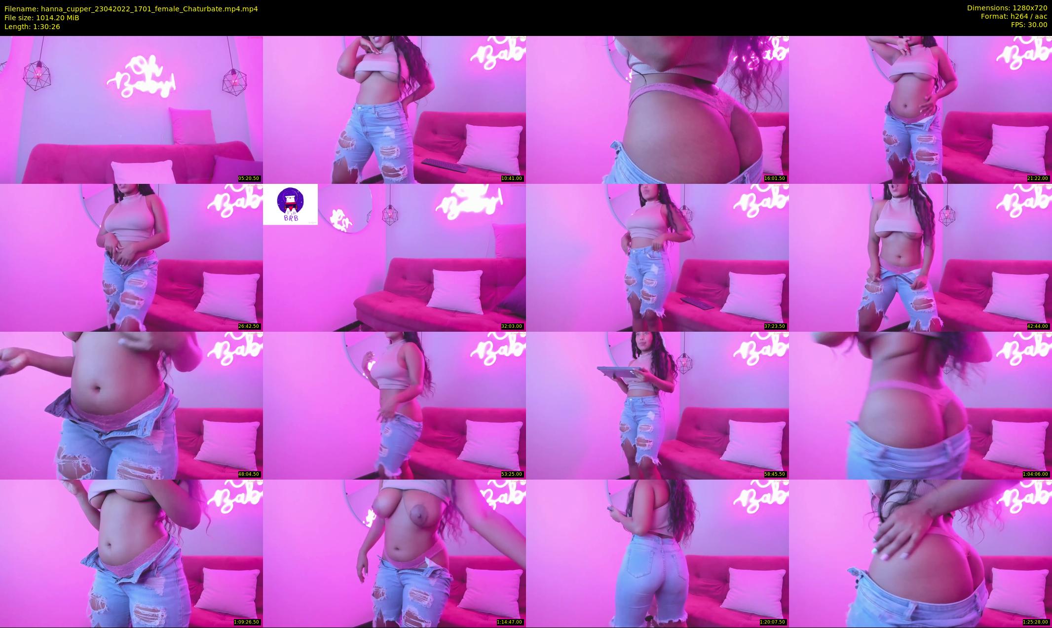 hanna_cupper — 91 minute Chaturbate female cam show recording, 720p, Apr 23, 2022