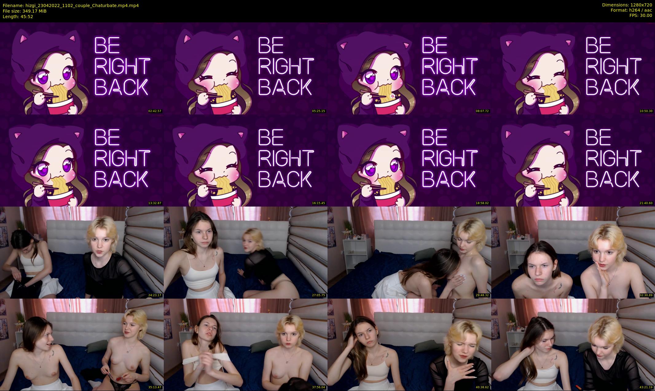hizgi — 46 minute Chaturbate couple cam show recording, 720p, Apr 23, 2022