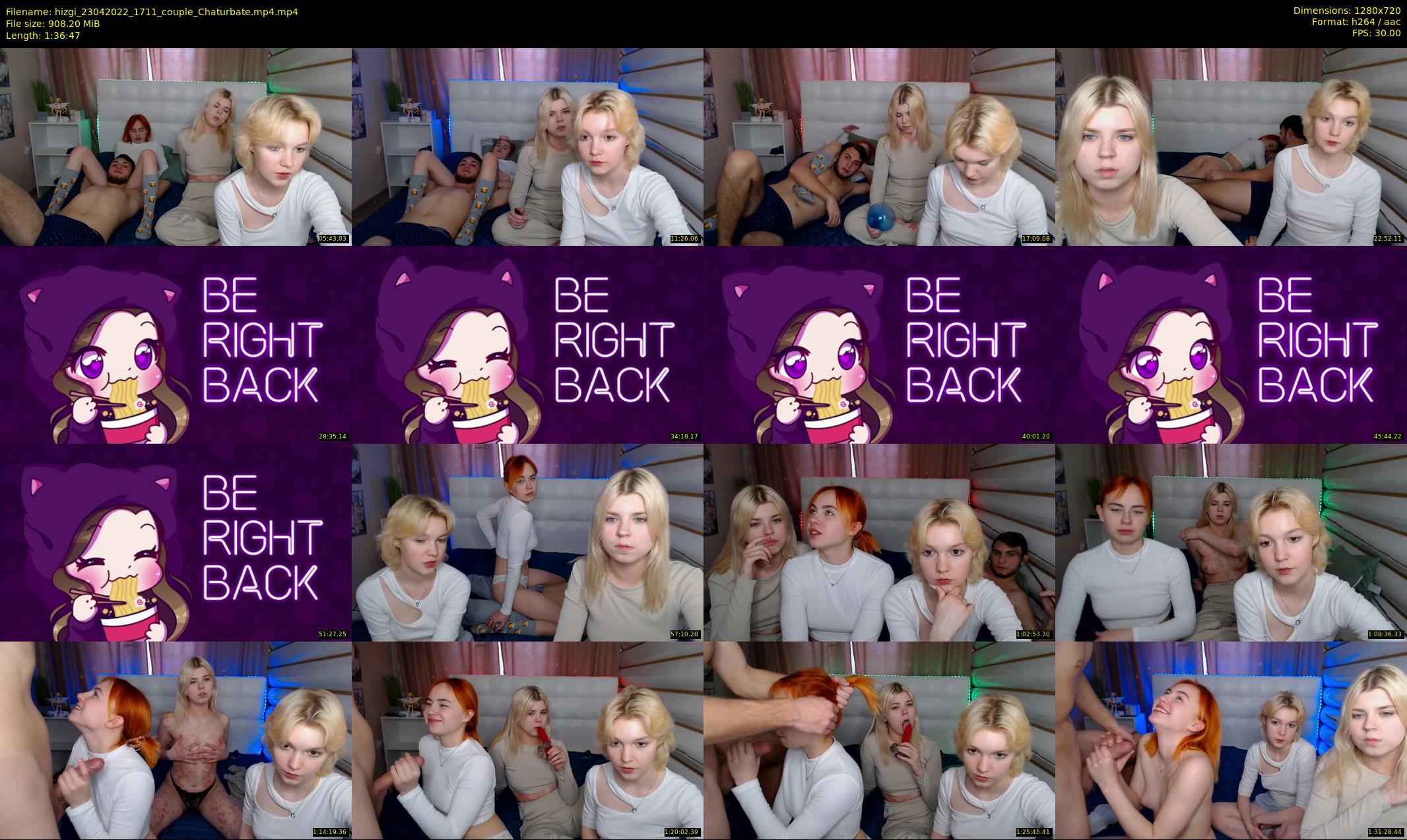 hizgi — 97 minute Chaturbate couple cam show recording, 720p, Apr 23, 2022