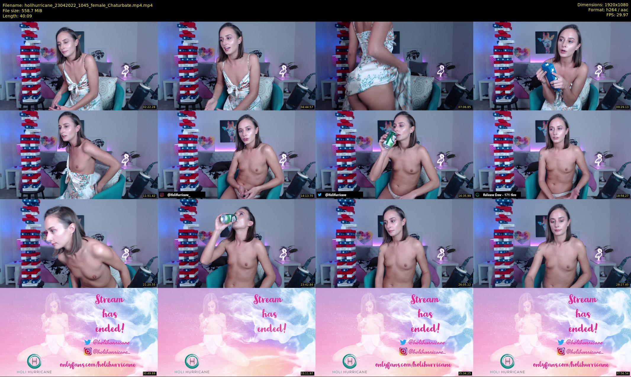 holihurricane — 41 minute Chaturbate female cam show recording, 1080p, Apr 23, 2022