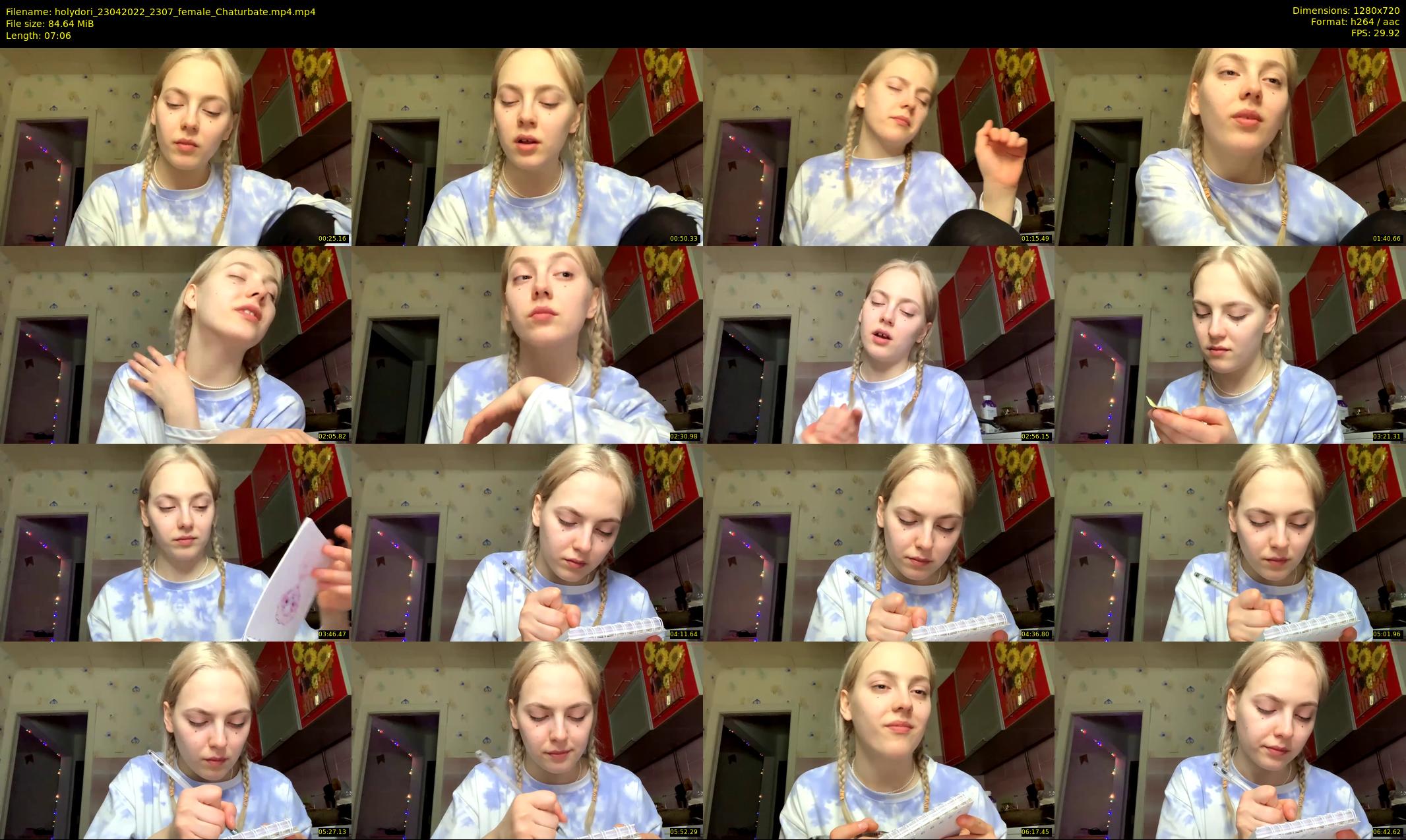 holydori — 8 minute Chaturbate female cam show recording, 720p, Apr 23, 2022